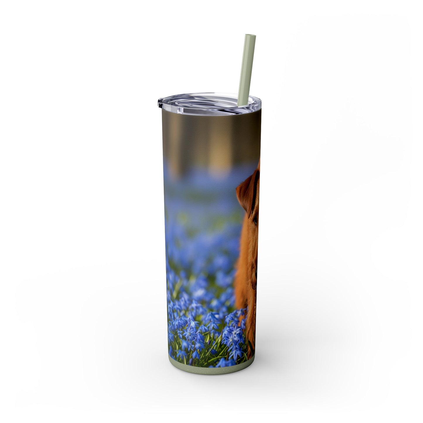 Irish Terrier Skinny Tumbler with Straw, 20oz