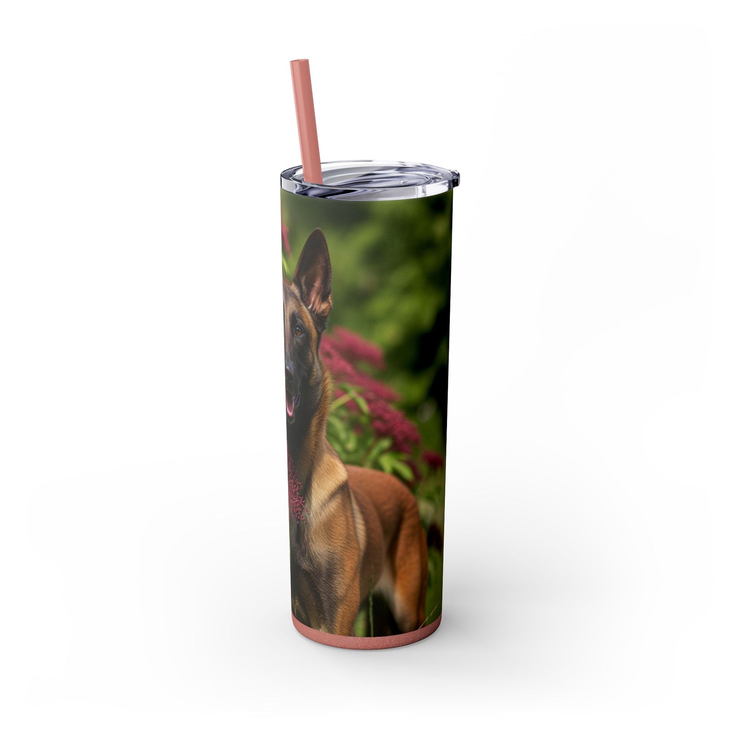 Belgian Shepherd Dog Malinois Tumbler with Straw, 20oz
