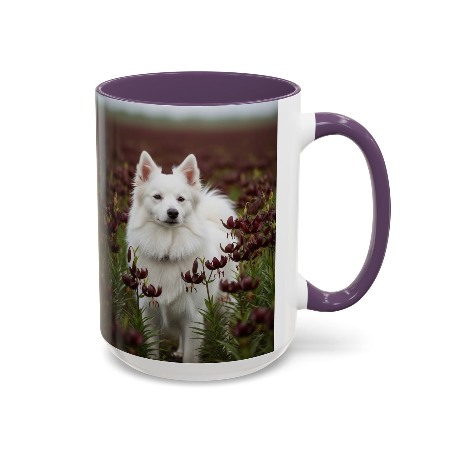 American Eskimo Dog Accent Coffee Mug - Perfect Gift for Dog Lovers