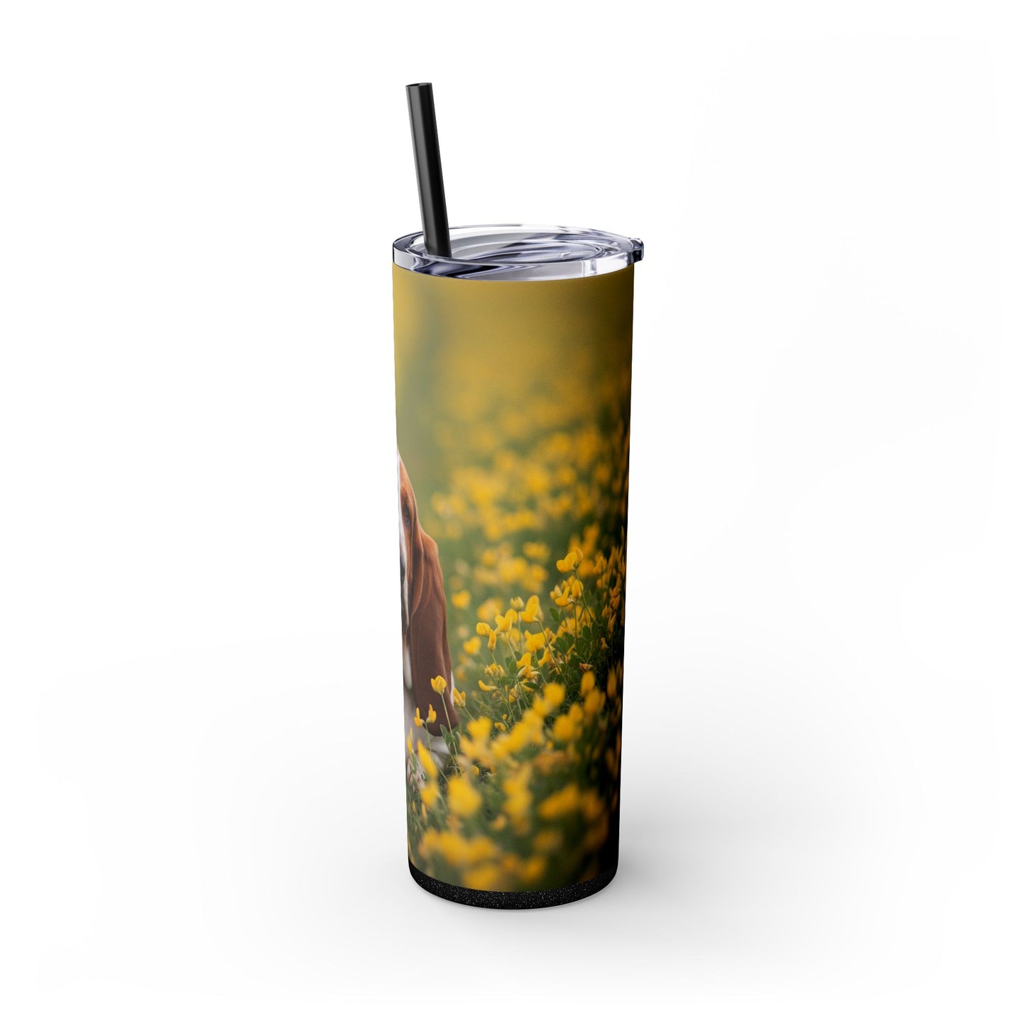 Basset Hound Tumbler with Straw, 20oz
