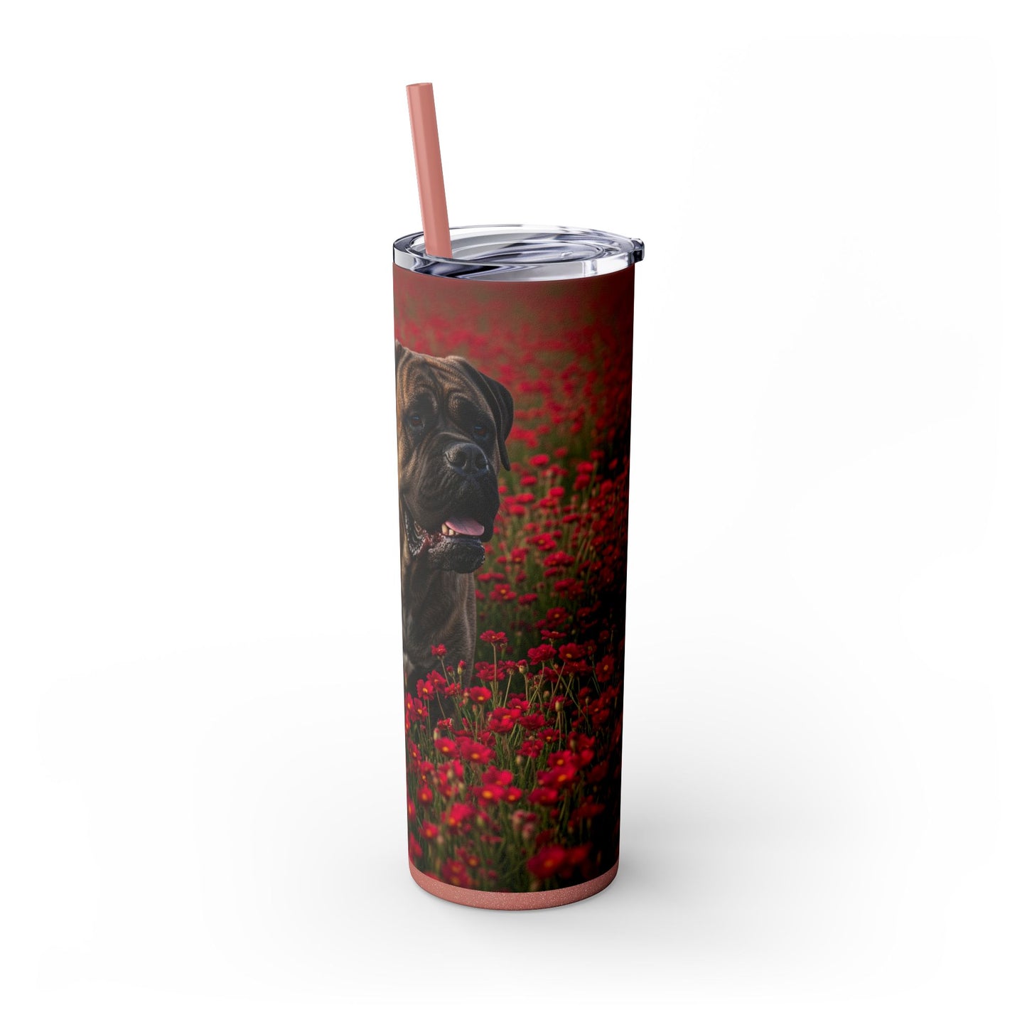 Bullmastiff Tumbler with Straw, 20oz