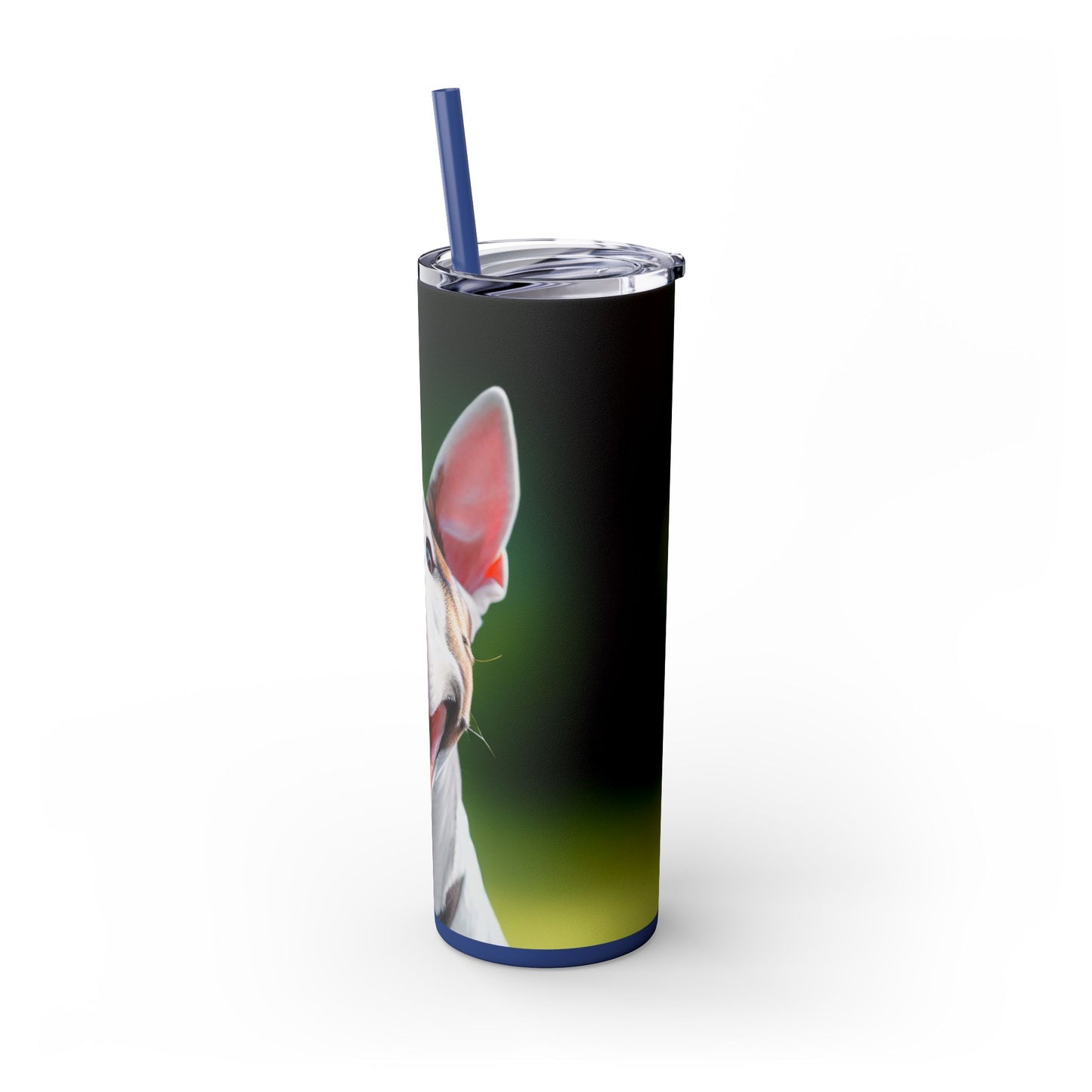 Bull Terrier Tumbler with Straw, 20oz