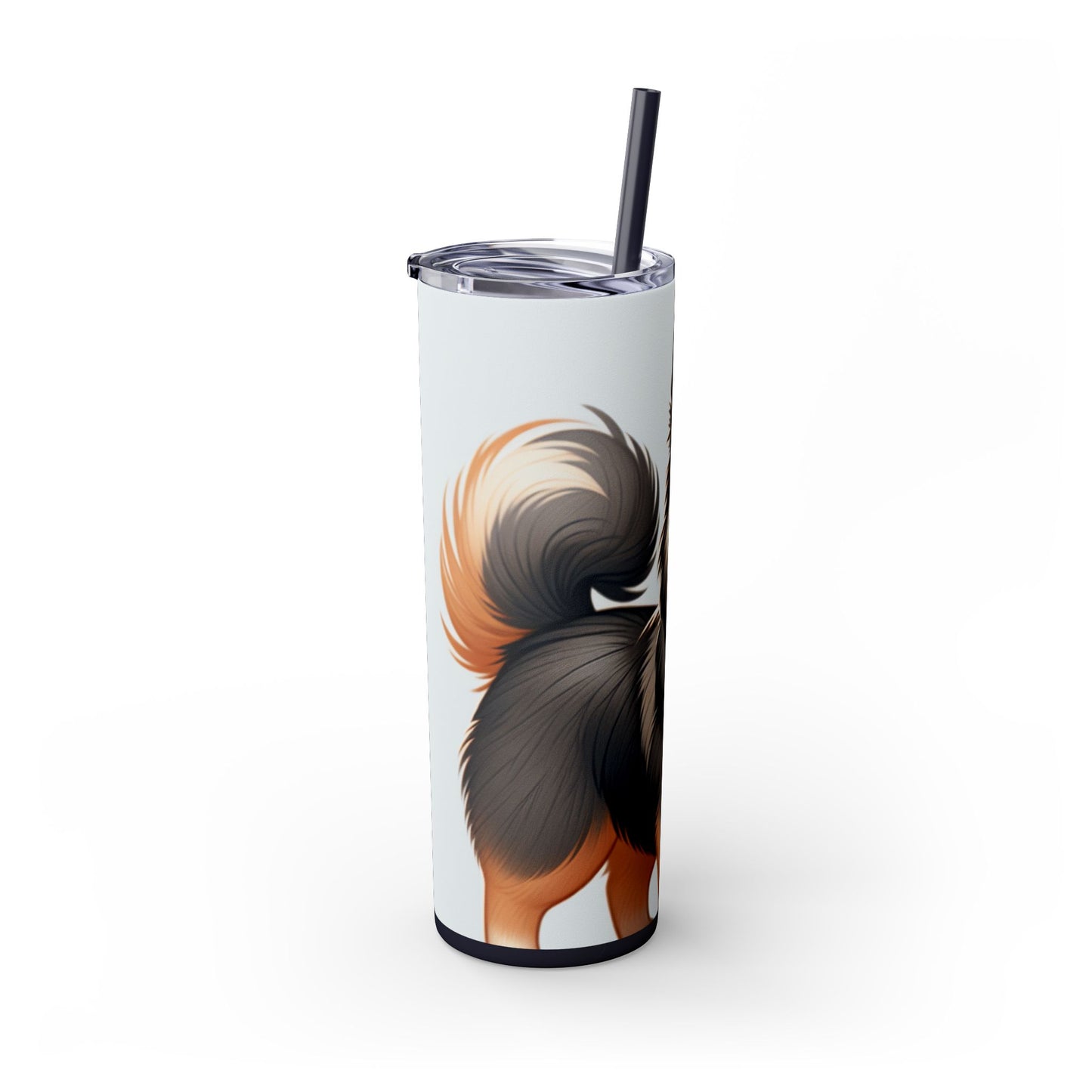 Swedish Vallhund Skinny Tumbler with Straw, 20oz