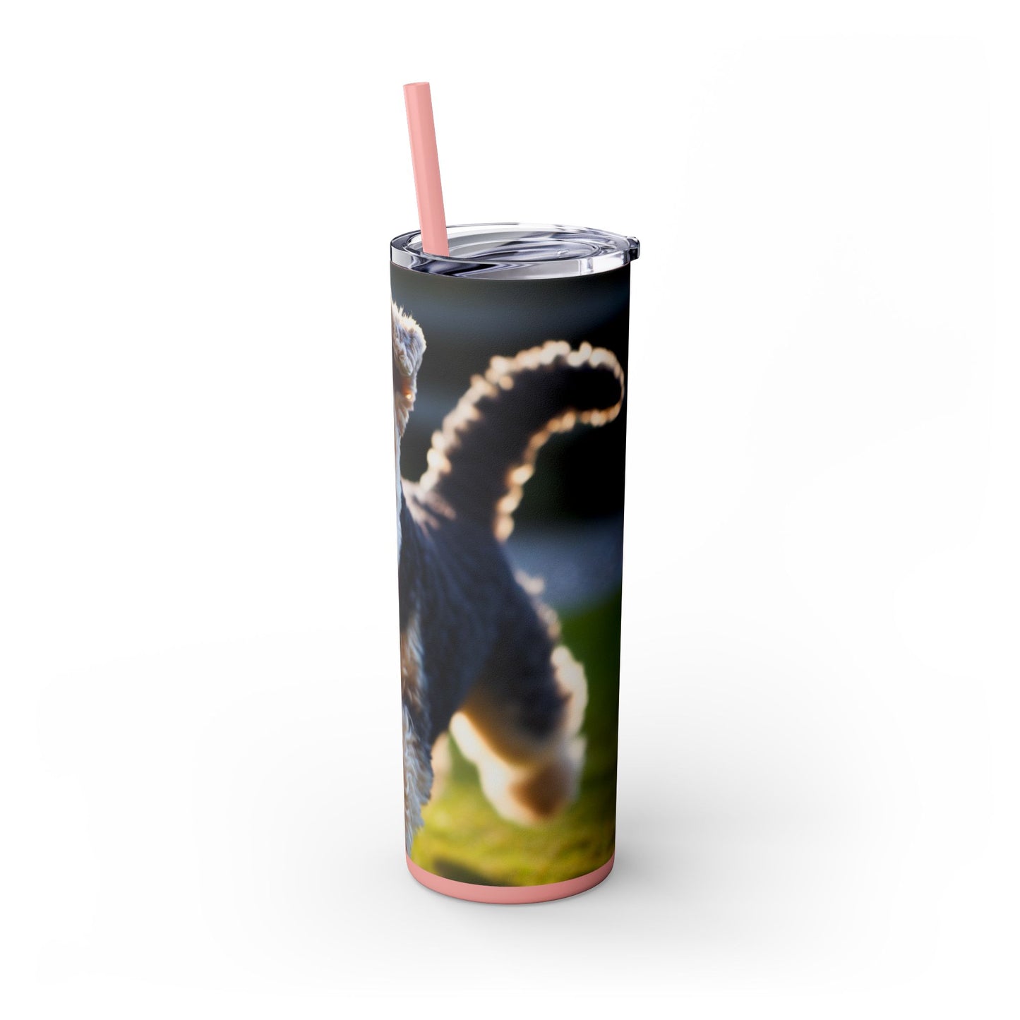 Lakeland Terrier Skinny Tumbler with Straw, 20oz