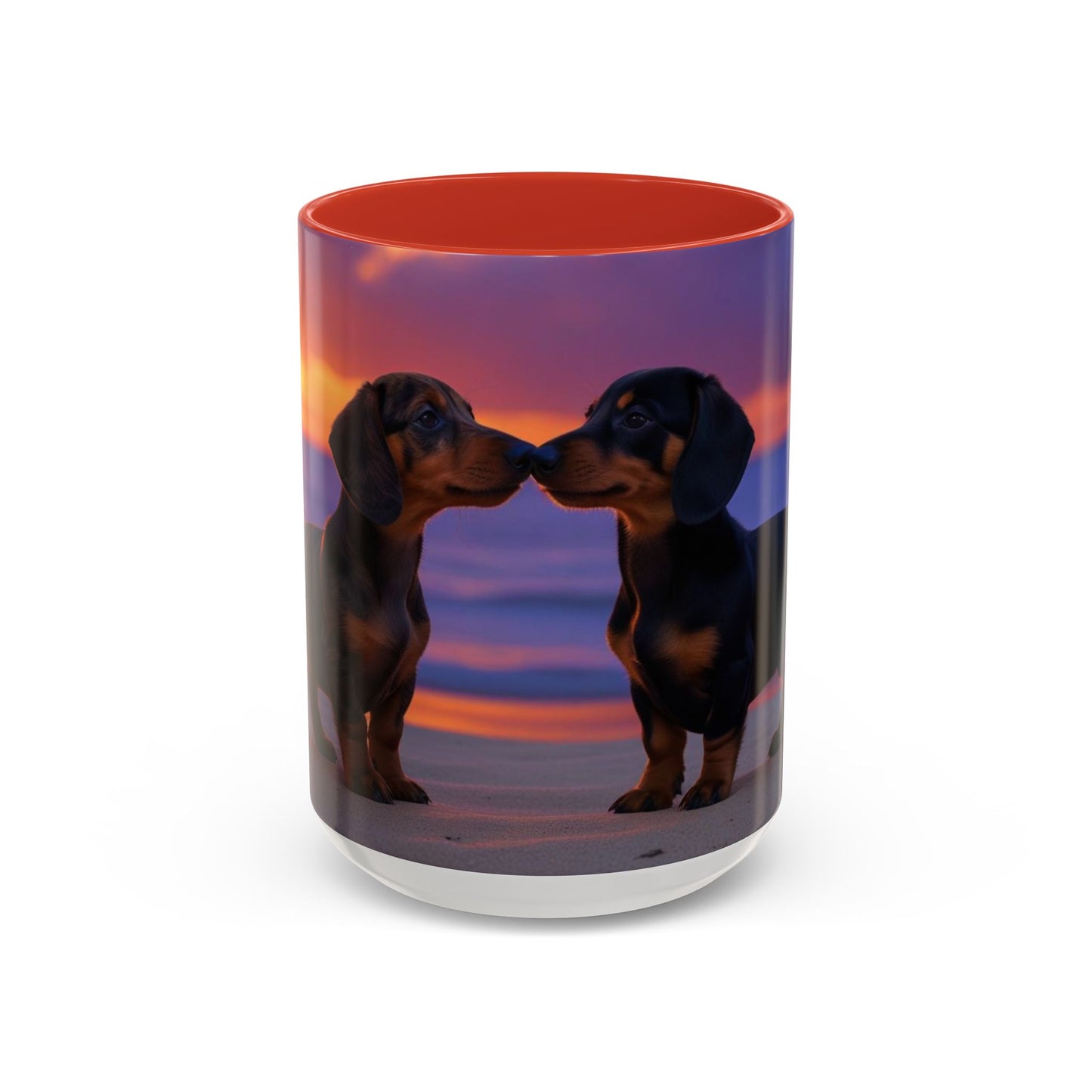 Dachshund Love Accent Coffee Mug - Perfect Gift for Dog Lovers