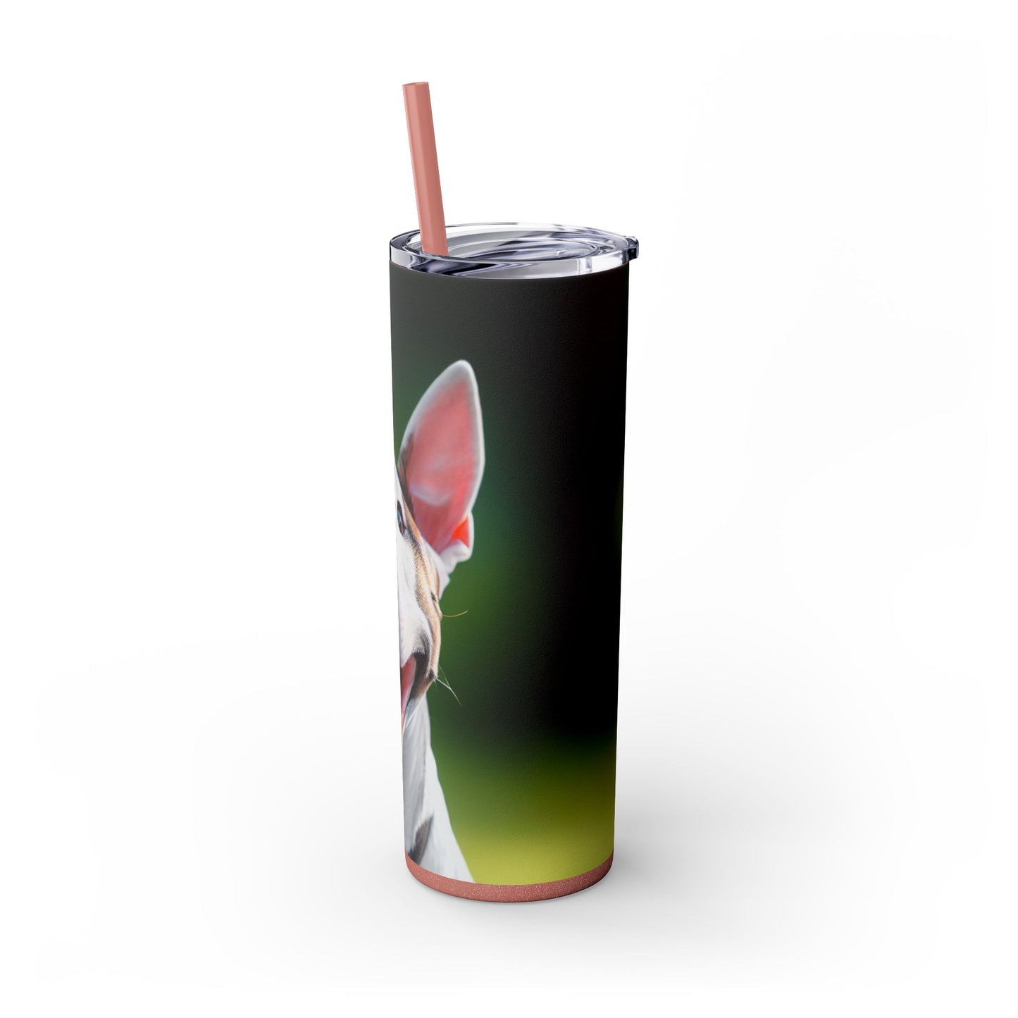 Bull Terrier Tumbler with Straw, 20oz