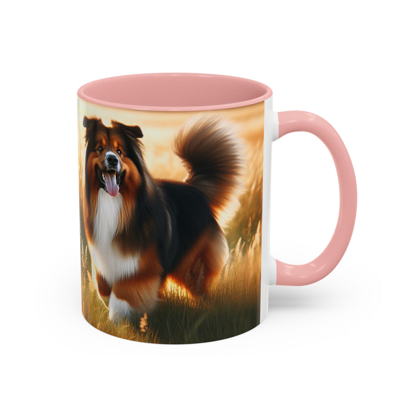 Bohemian Shepherd Accent Coffee Mug - Perfect Gift for Dog Lovers