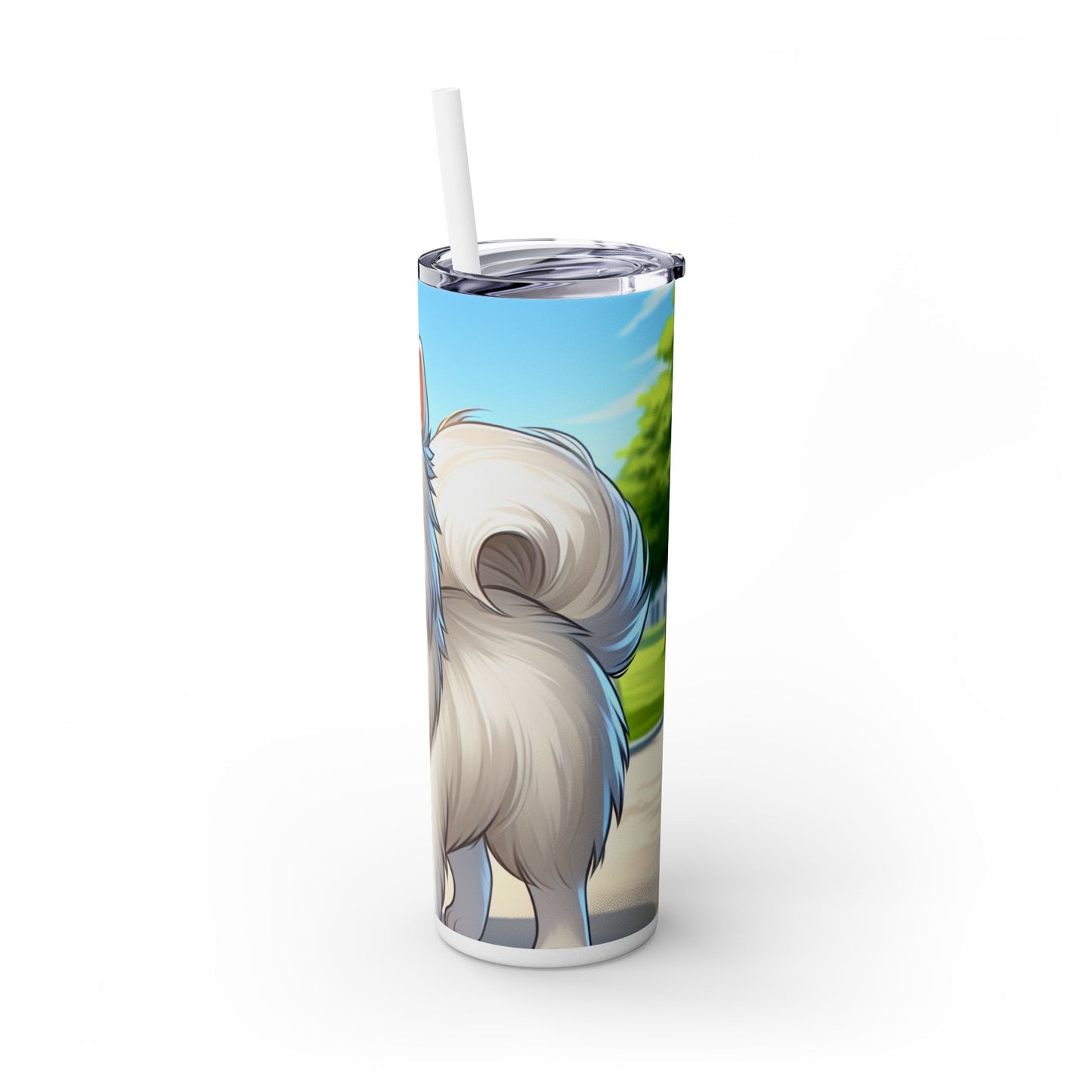 Indian Spitz Tumbler with Straw, 20oz