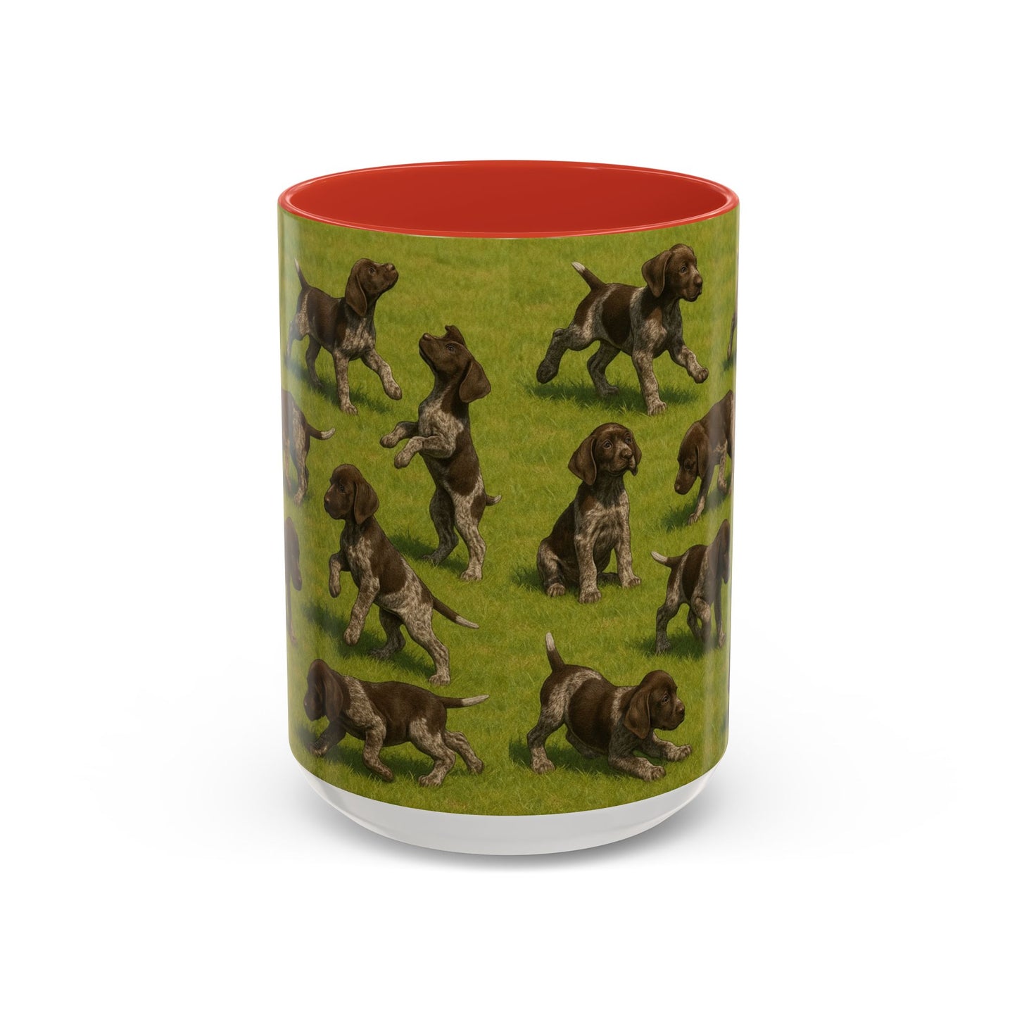German Shorthaired Pointer puppies Accent Coffee Mug - Perfect Gift for Dog Lovers