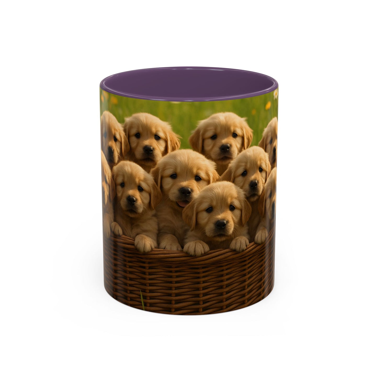 Golden Retriever puppies Accent Coffee Mug - Perfect Gift for Dog Lovers