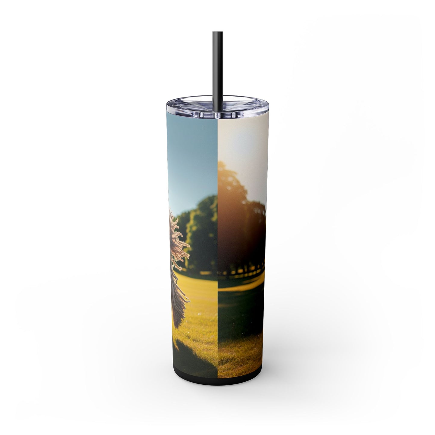 Puli Skinny Tumbler with Straw, 20oz