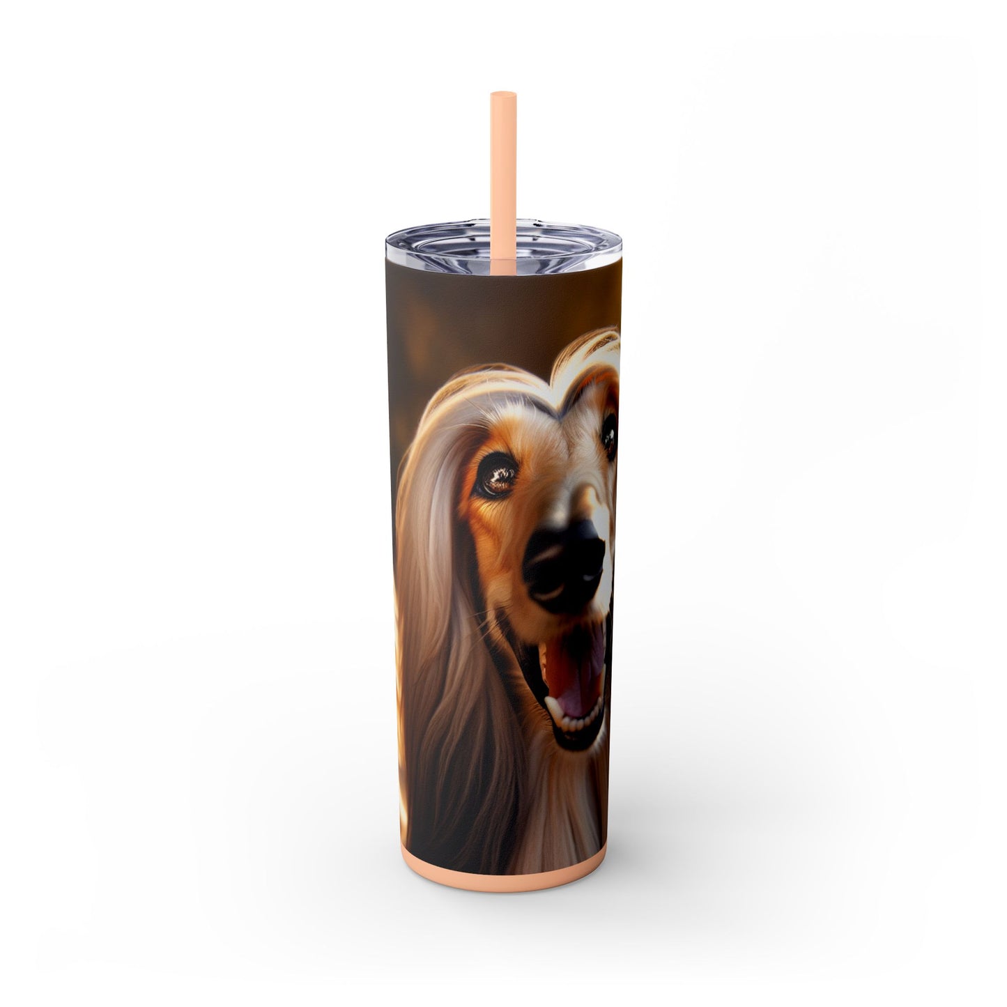 Afghan Hound Tumbler with Straw, 20oz