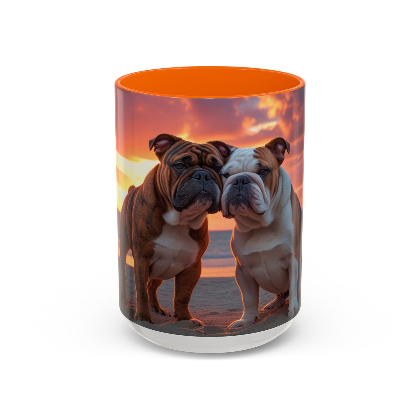 Bulldog Love Accent Coffee Mug - Perfect Gift for Dog Lovers