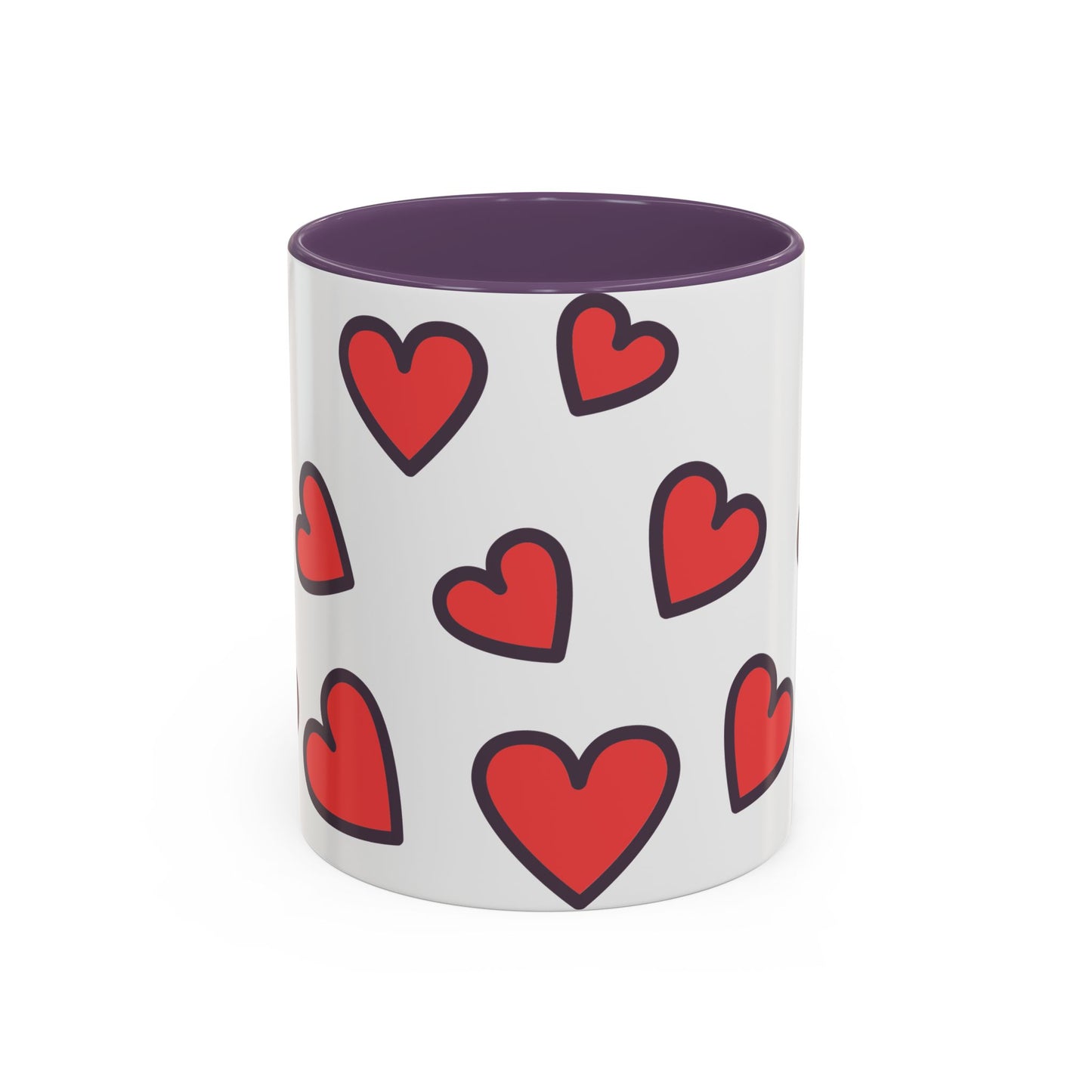 Hearts Accent Coffee Mug - Perfect Gift for Dog Lovers