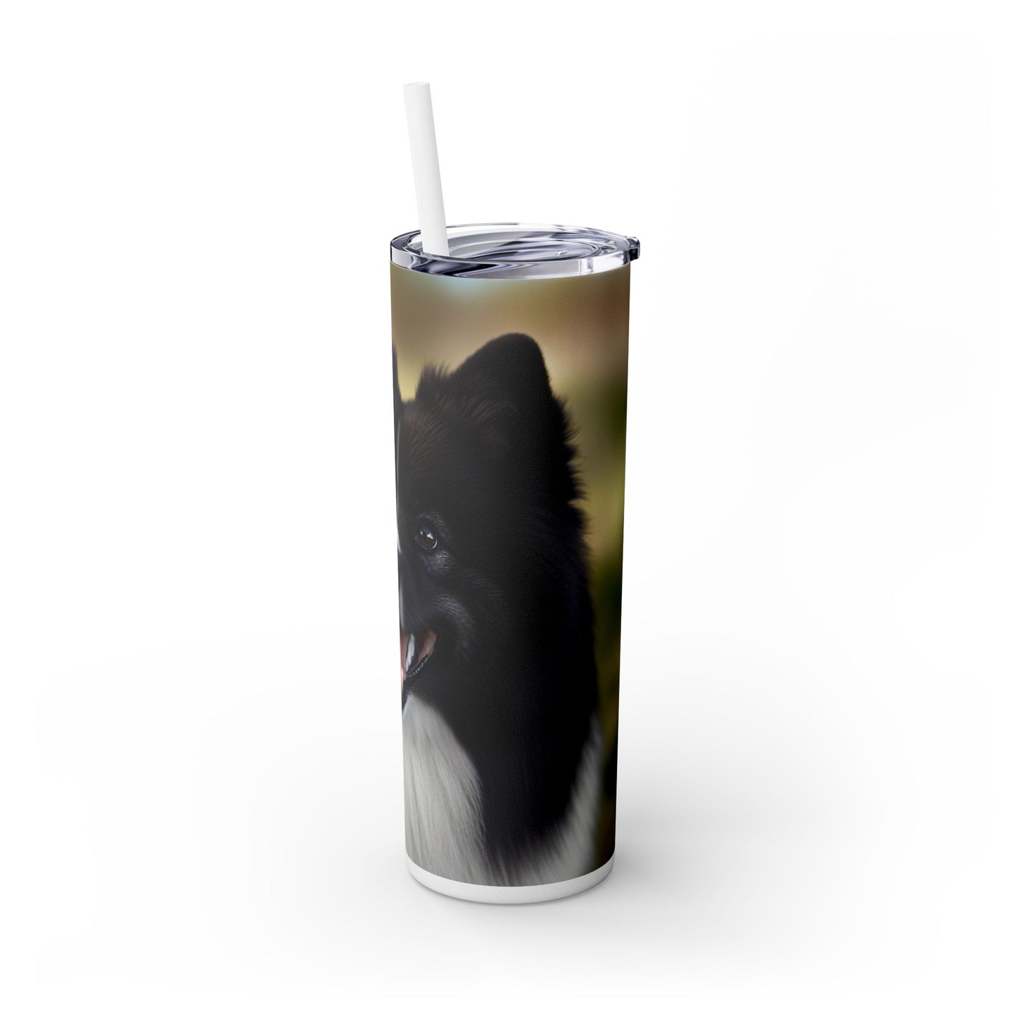 Karelian Bear Dog Tumbler with Straw, 20oz