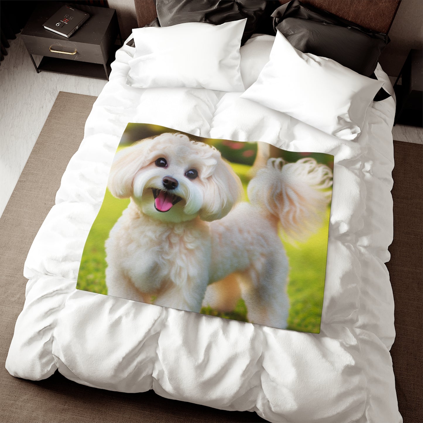 Maltipoo Sweatshirt Blanket
