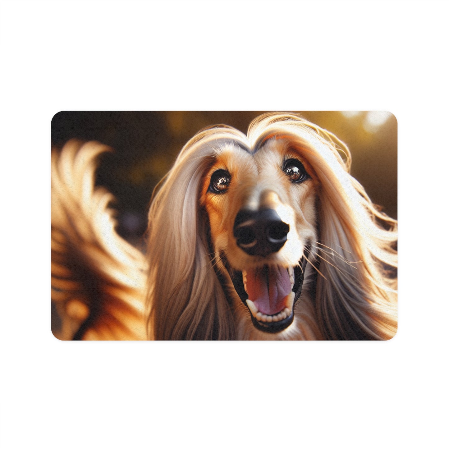 Pet Food Mat (12x18) - Afghan Hound