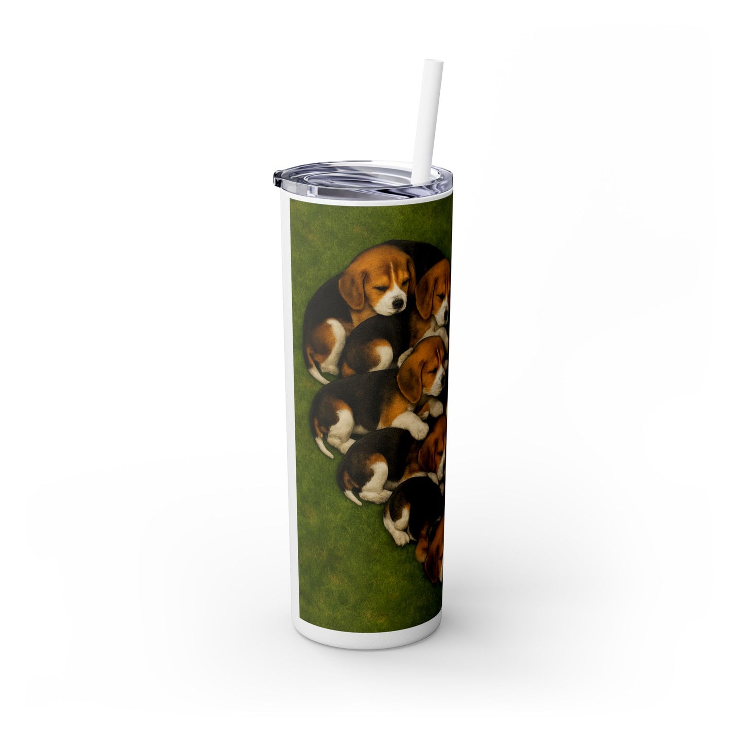 Beagle puppies Tumbler with Straw, 20oz