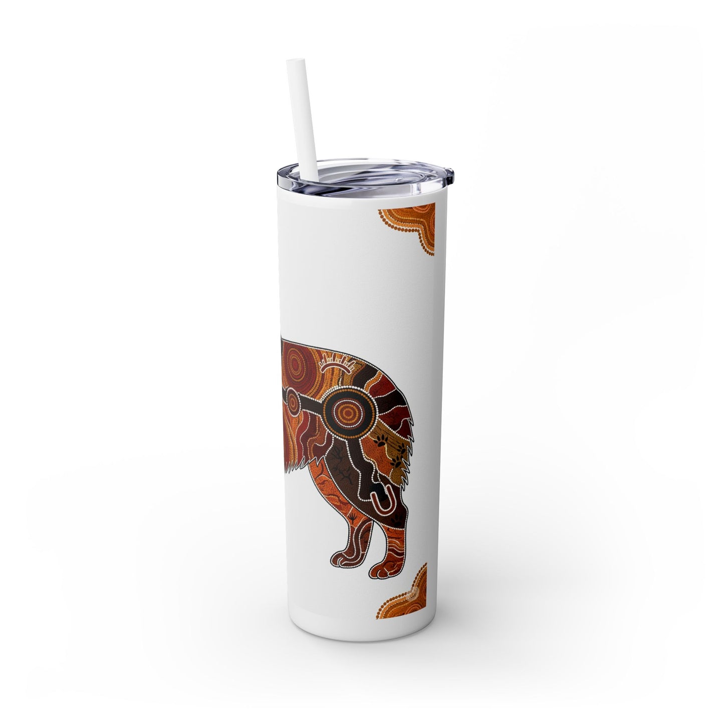 Australian Shepherd Skinny Tumbler with Straw, 20oz