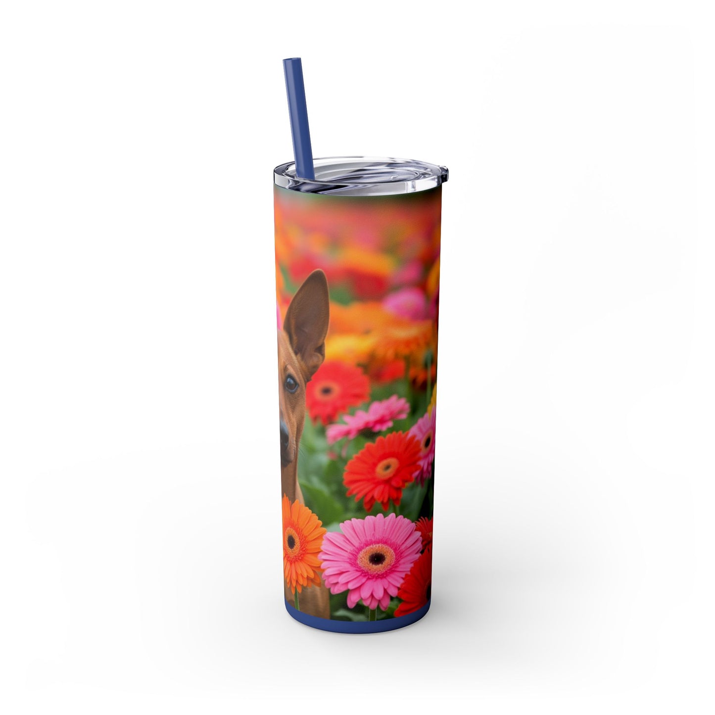 Brazilian Terrier Tumbler with Straw, 20oz