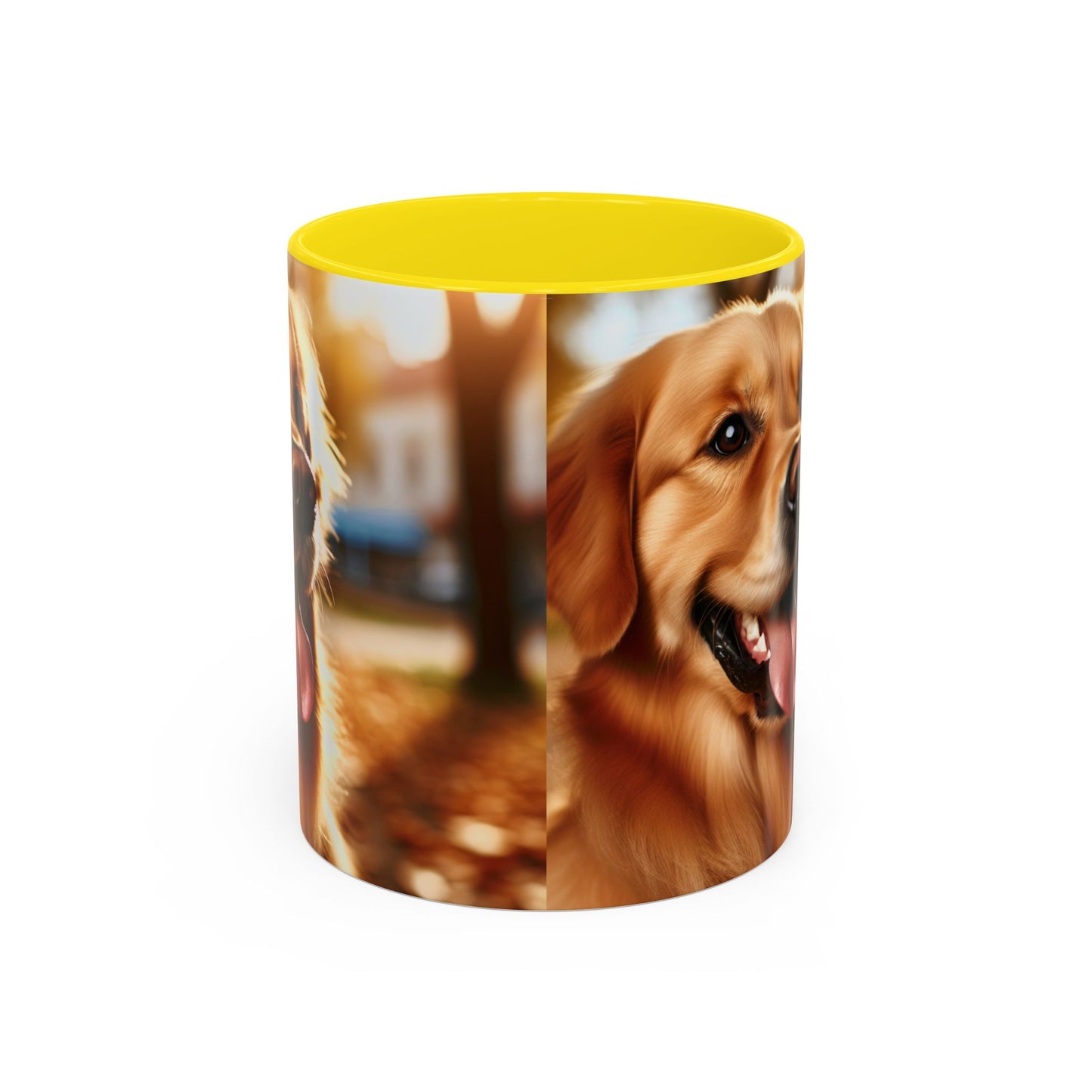 Golden Retriever Accent Coffee Mug - Perfect Gift for Dog Lovers