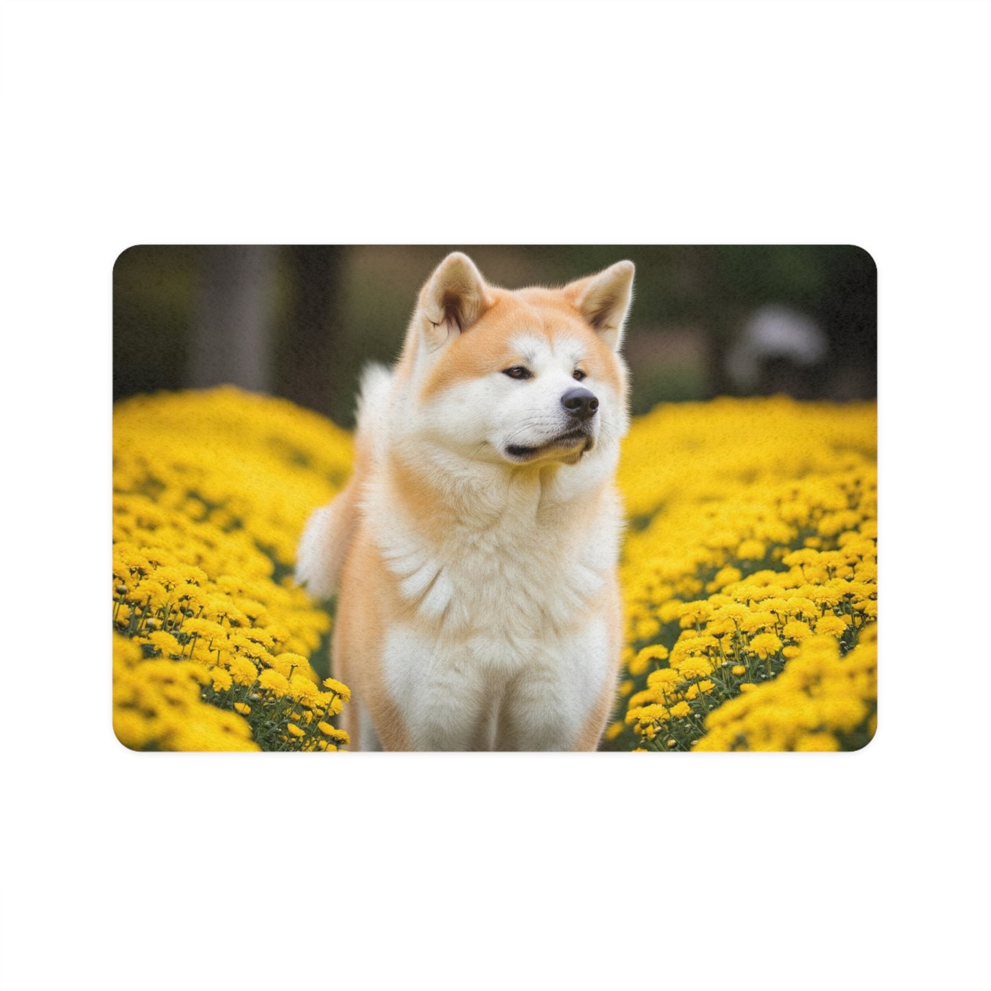 Pet Food Mat (12x18) - Japanese Akitainu