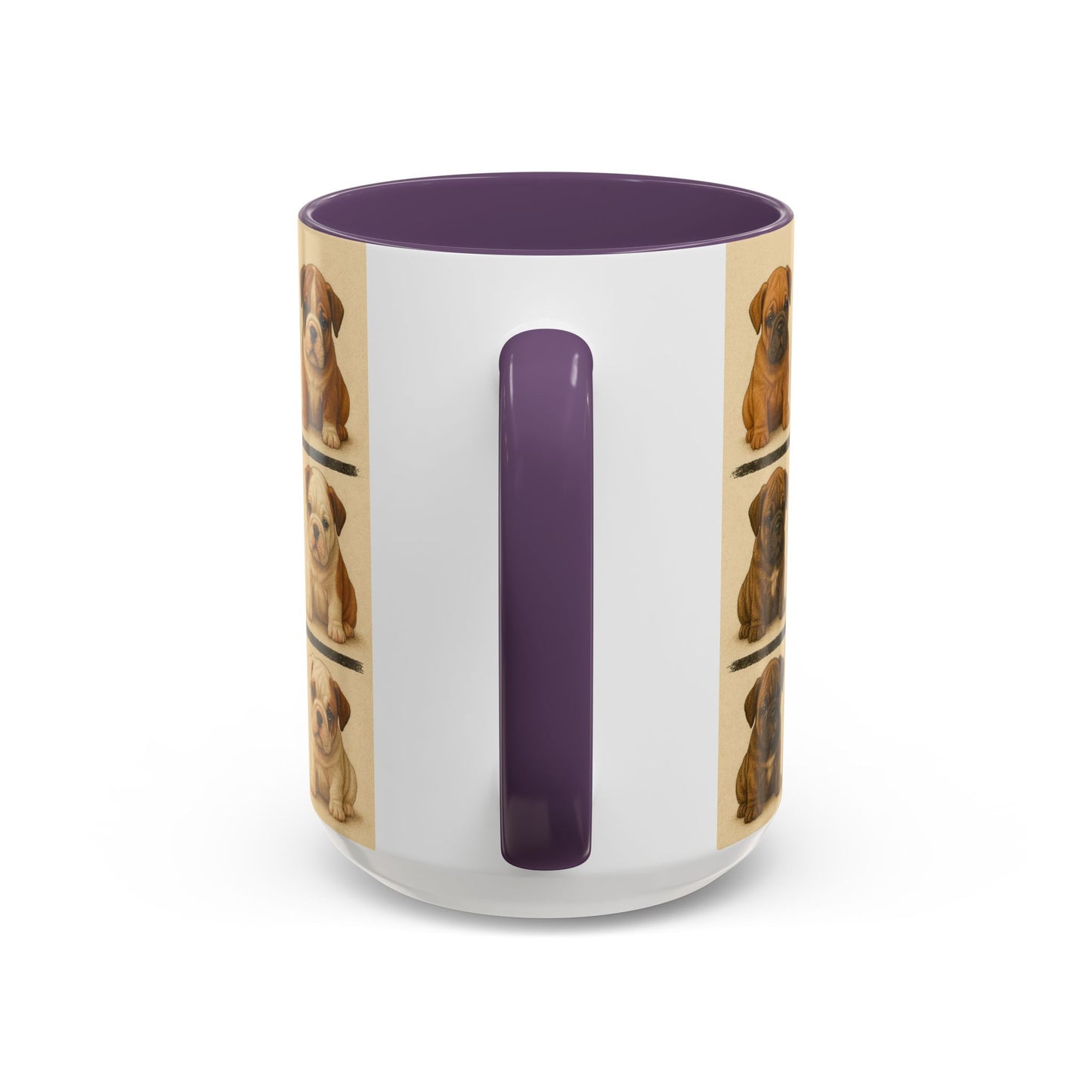 Bulldog puppies Accent Coffee Mug - Perfect Gift for Dog Lovers