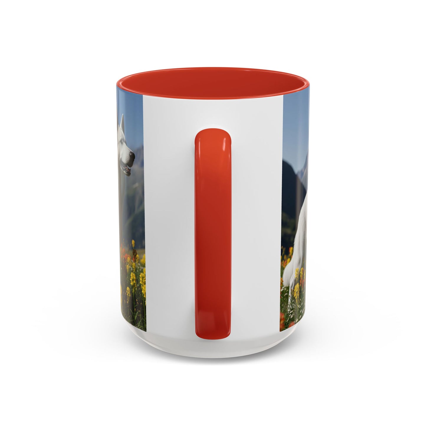 White Swiss Shepherd Dog Accent Coffee Mug - Perfect Gift for Dog Lovers