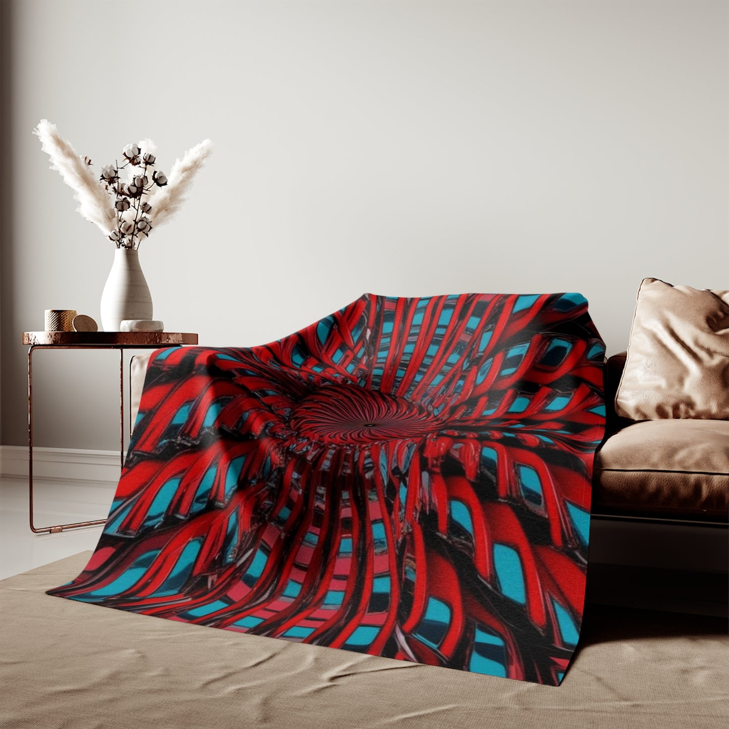 Optical Illusion Sweatshirt Blanket