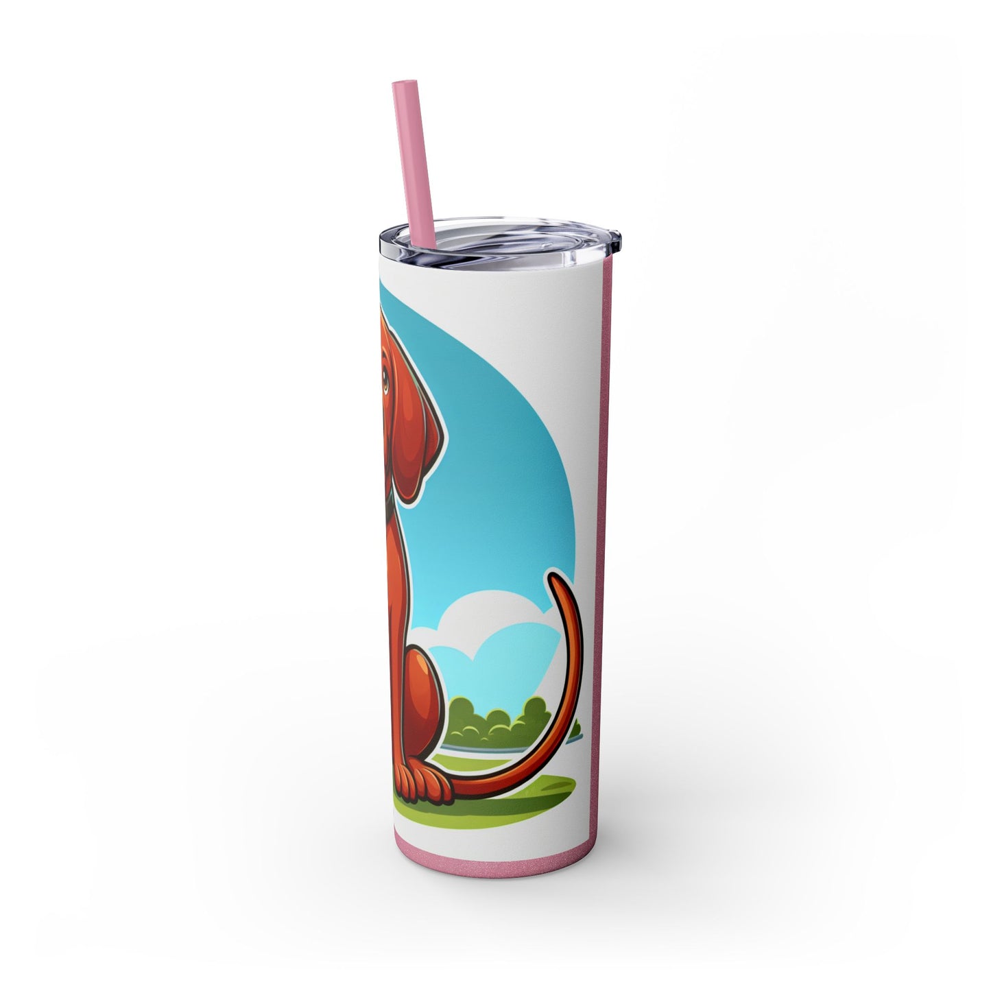 Redbone Coonhound Tumbler with Straw, 20oz
