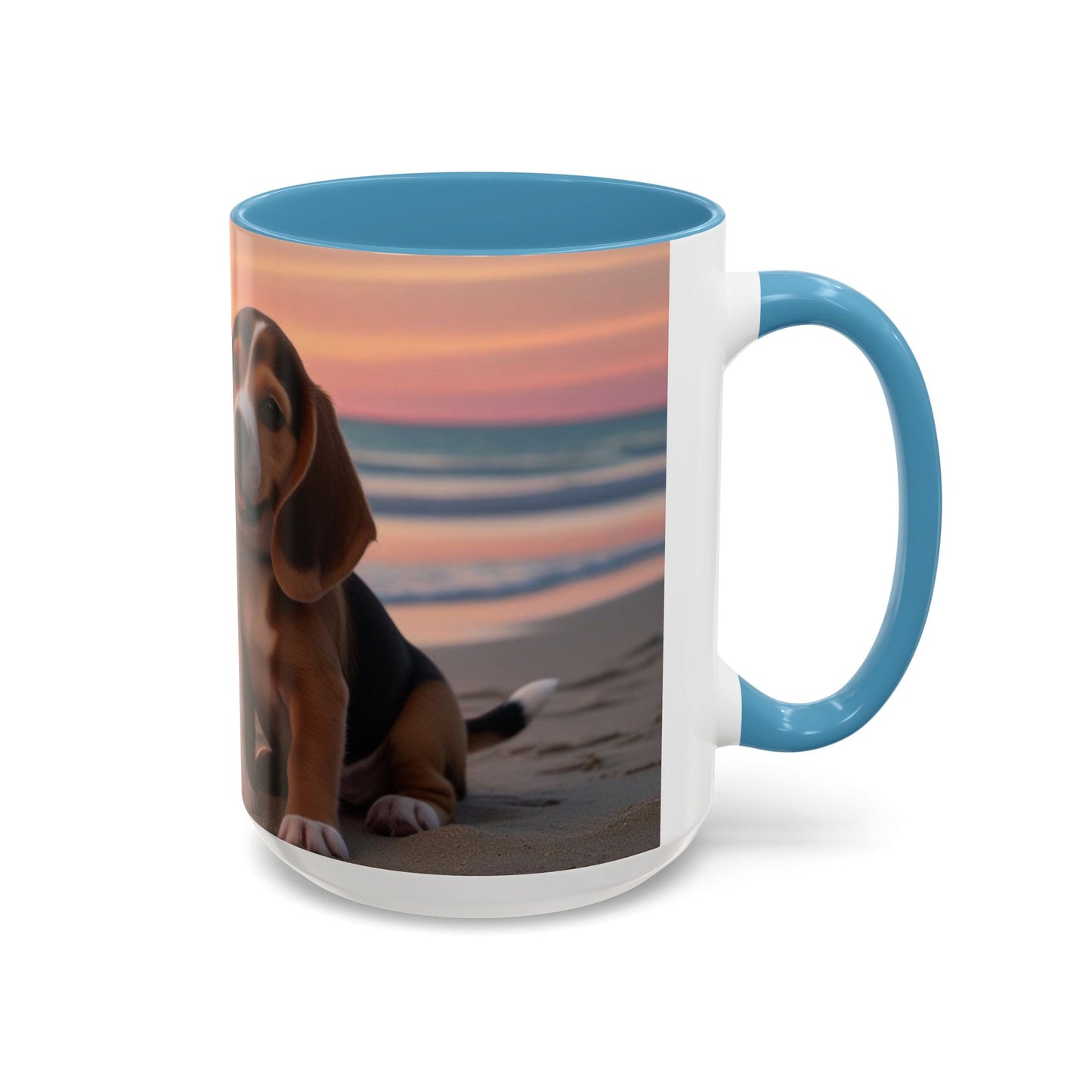 Beagle Love Accent Coffee Mug - Perfect Gift for Dog Lovers