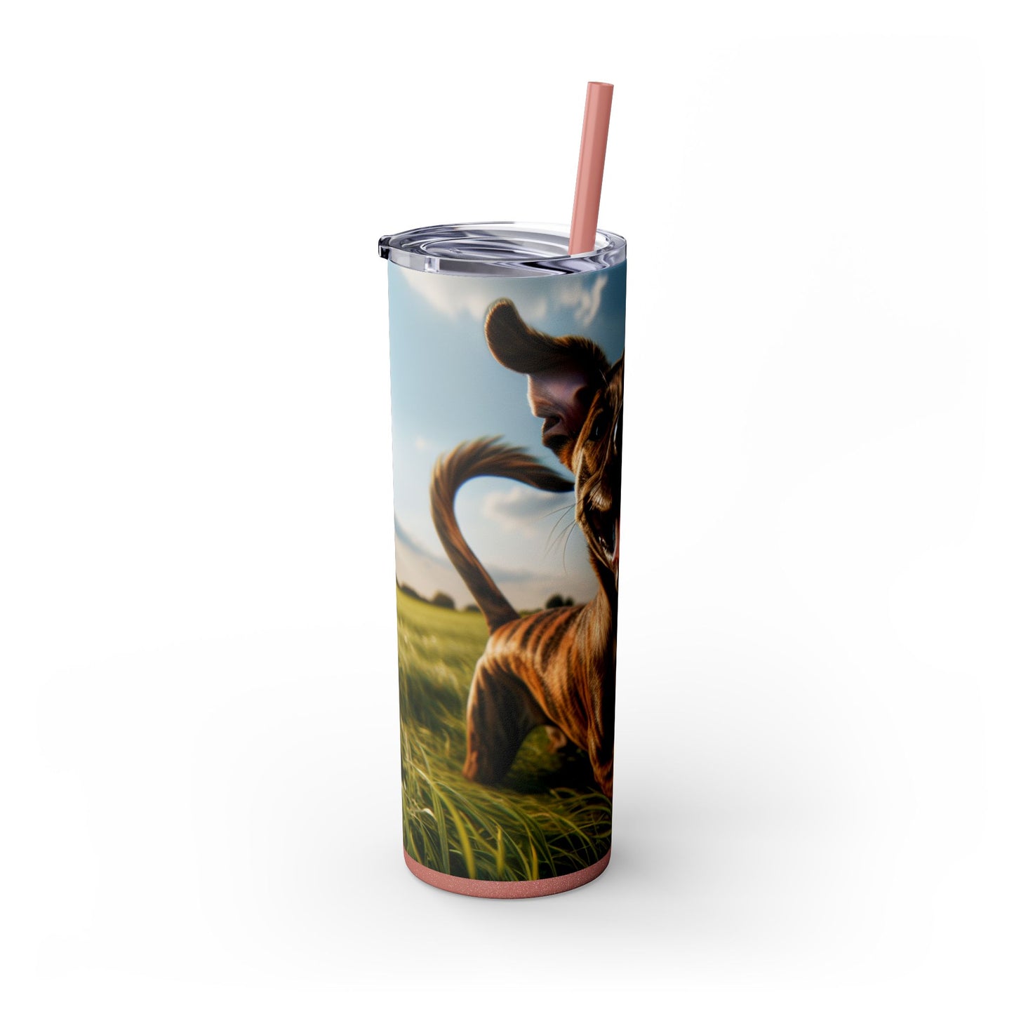 Treeing Tennessee Brindle Tumbler with Straw, 20oz