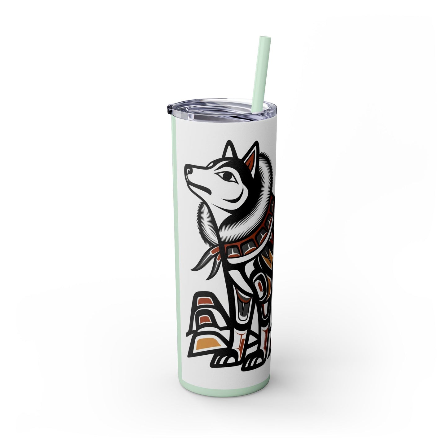 Siberian Husky Tumbler with Straw, 20oz
