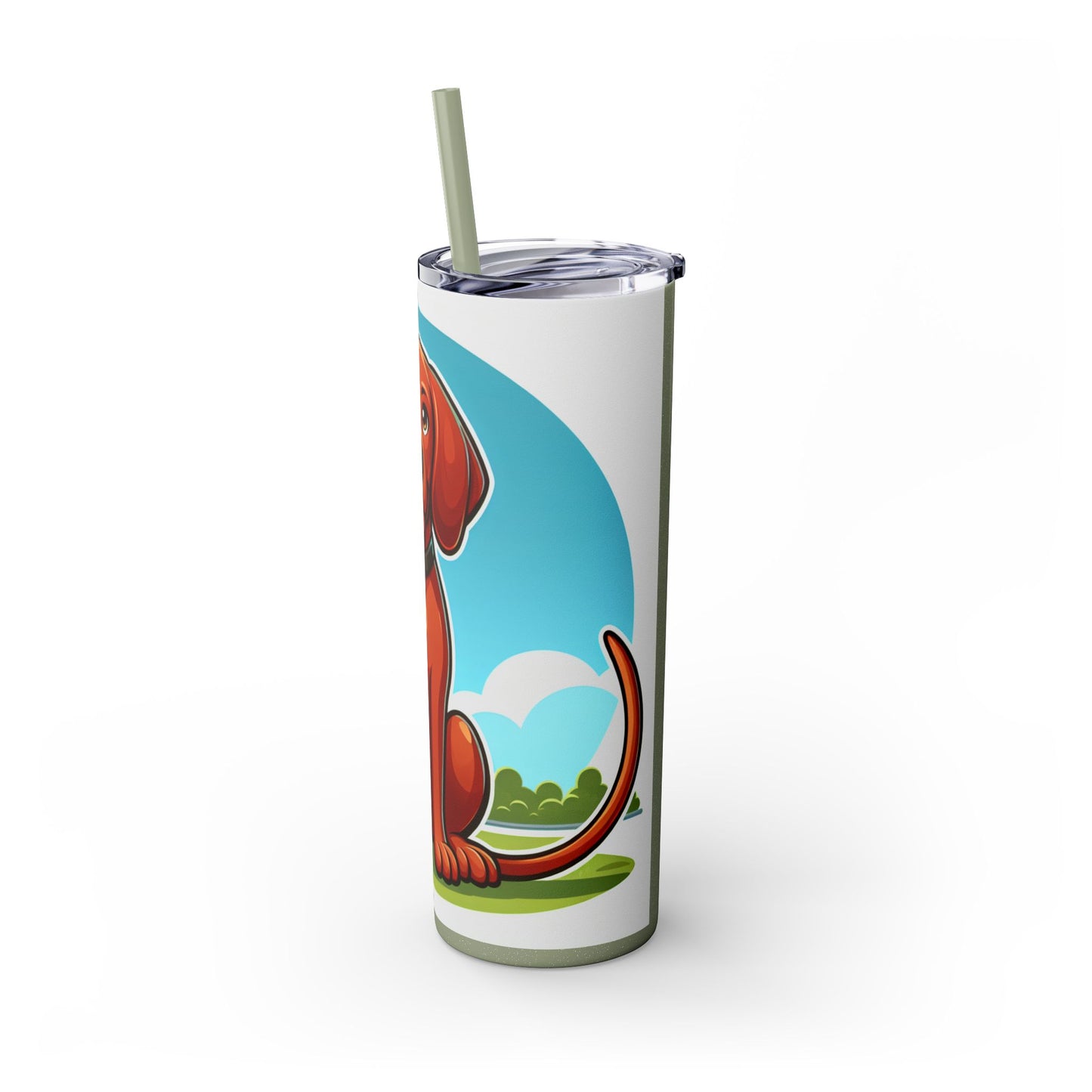Redbone Coonhound Tumbler with Straw, 20oz