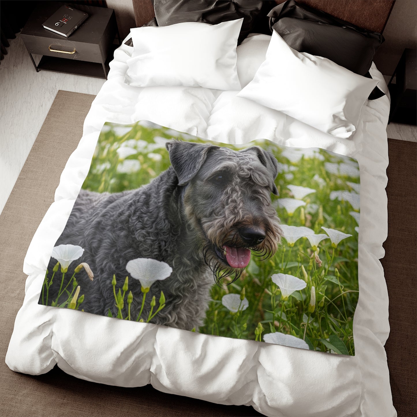 Kerry Blue Terrier Sweatshirt Blanket