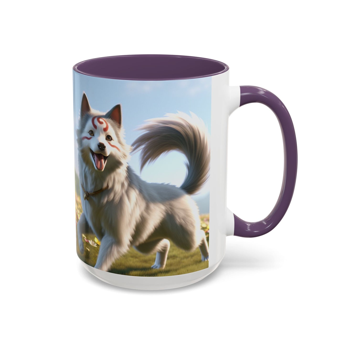 Cadabomb Okami Accent Coffee Mug - Perfect Gift for Dog Lovers
