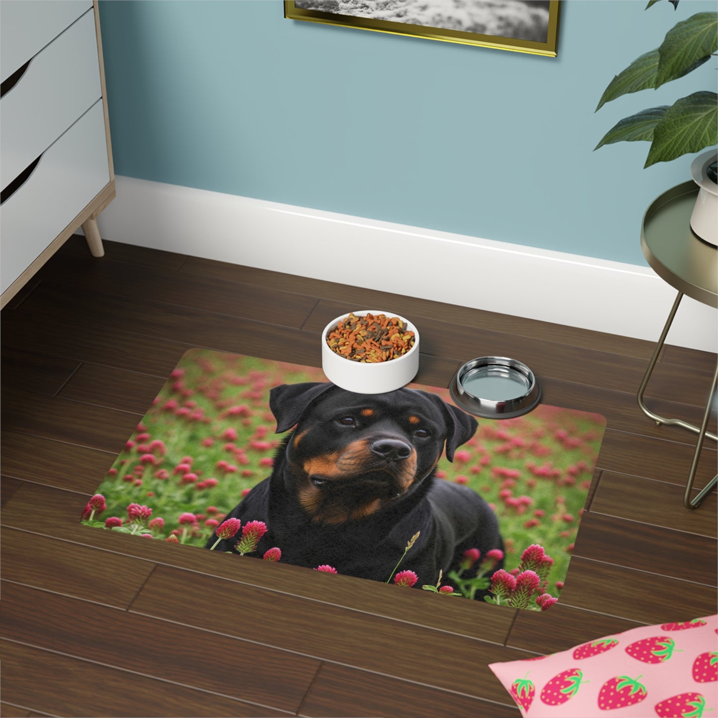 Pet Food Mat (12x18) - Rottweiler
