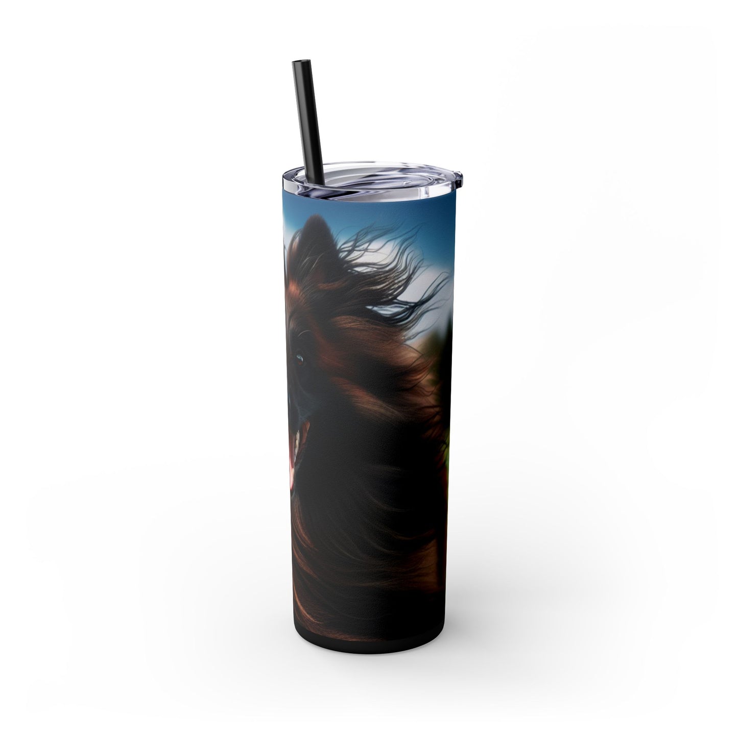 Belgian Shepherd Dog Tervuren Tumbler with Straw, 20oz