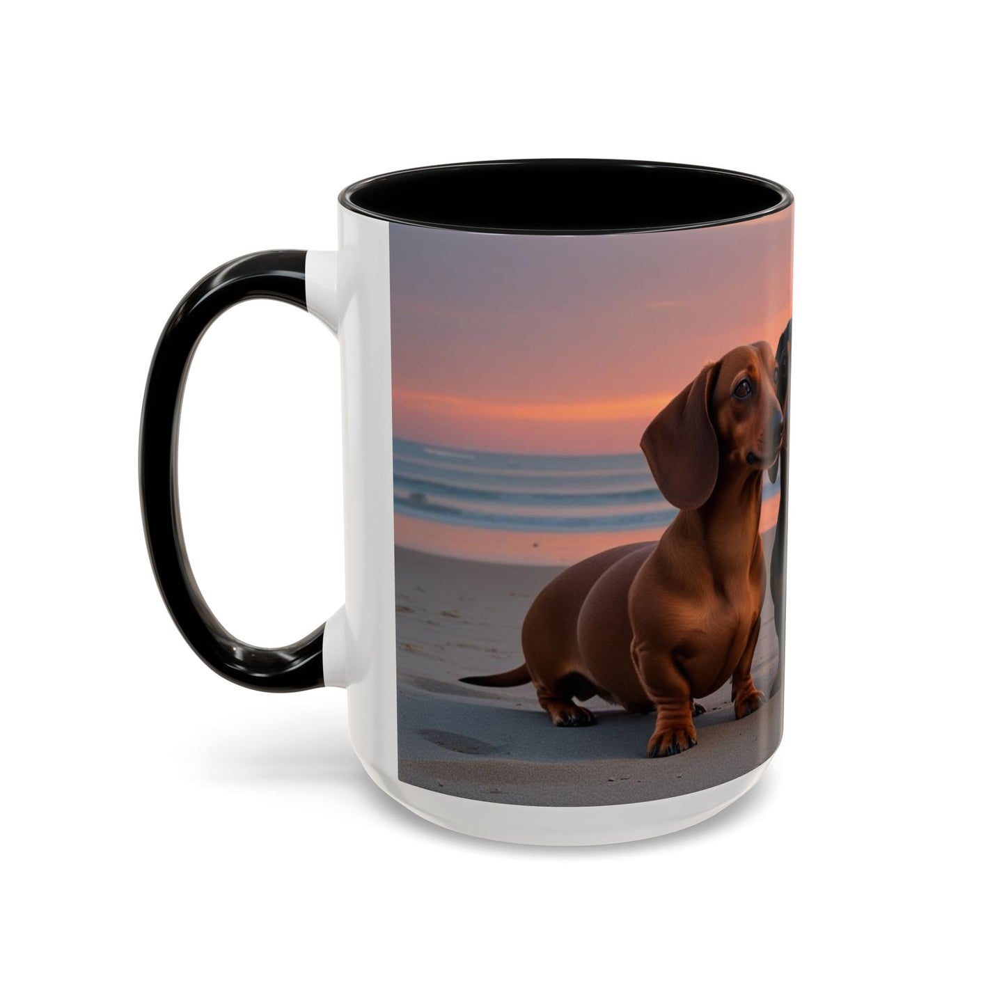Dachshund Love Accent Coffee Mug - Perfect Gift for Dog Lovers