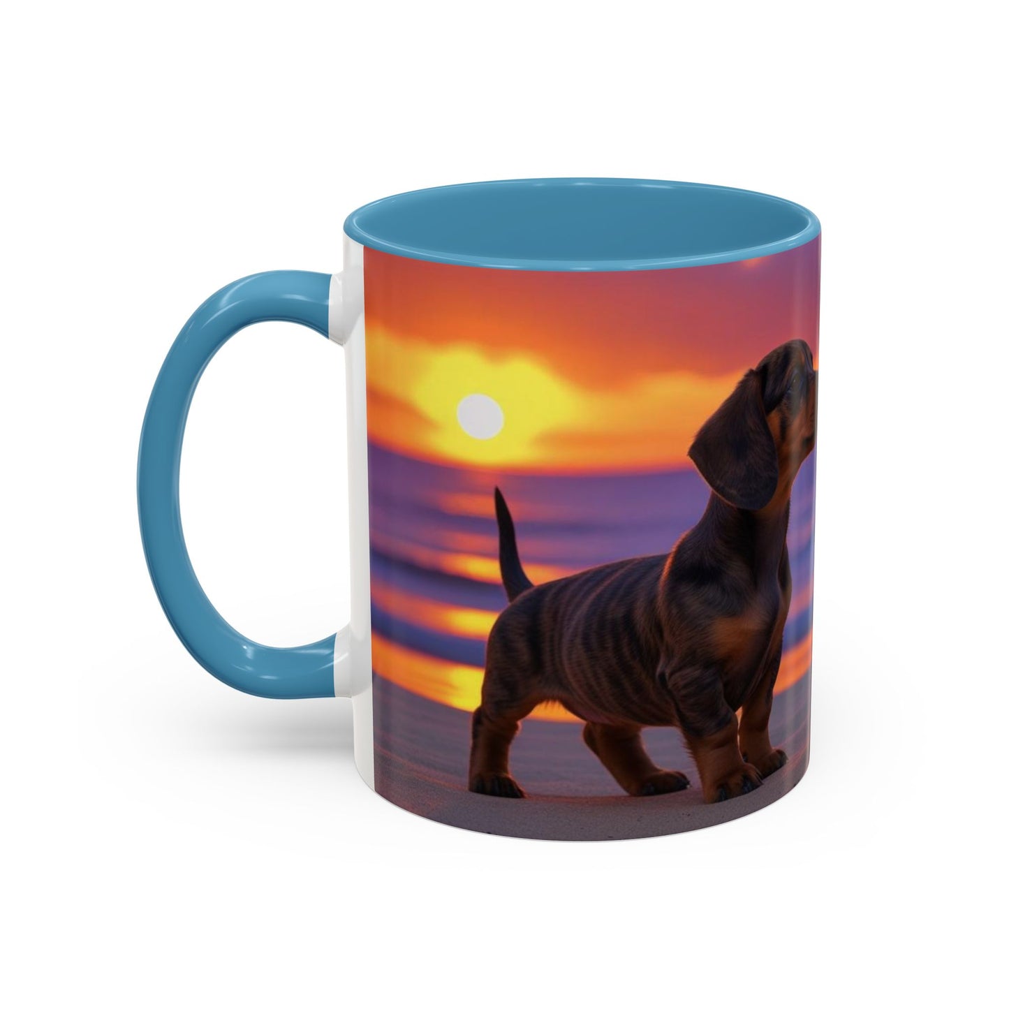Dachshund Love Accent Coffee Mug - Perfect Gift for Dog Lovers