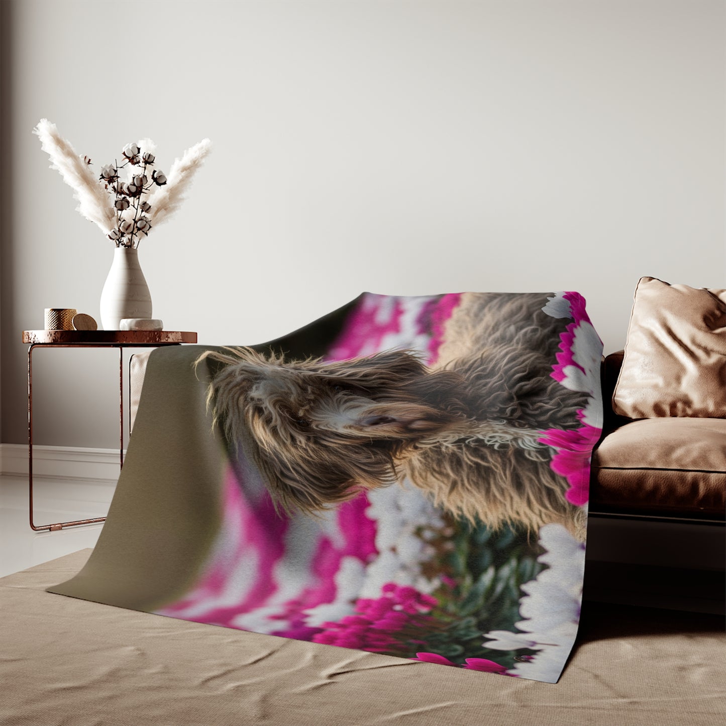 Bergamasco Sheepdog Sweatshirt Blanket