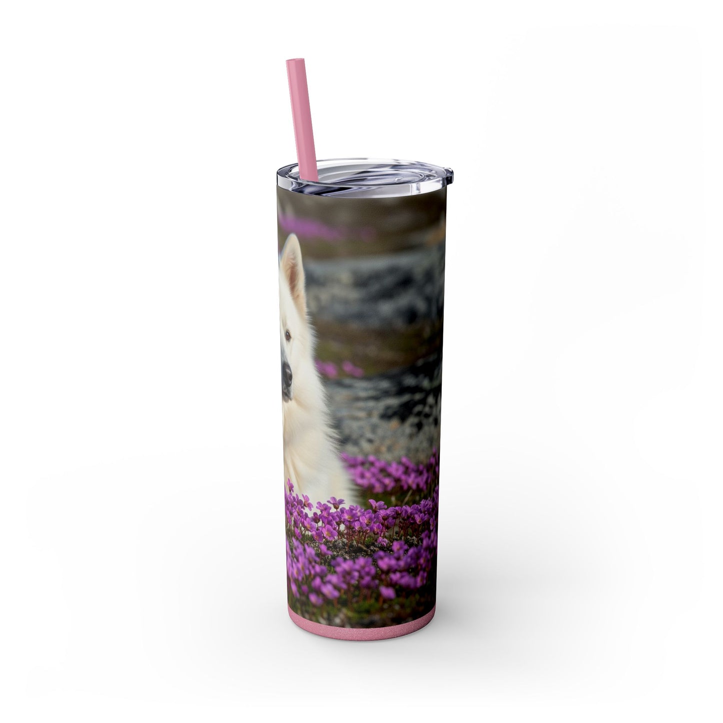 Canadian Eskimo Dog Tumbler with Straw, 20oz