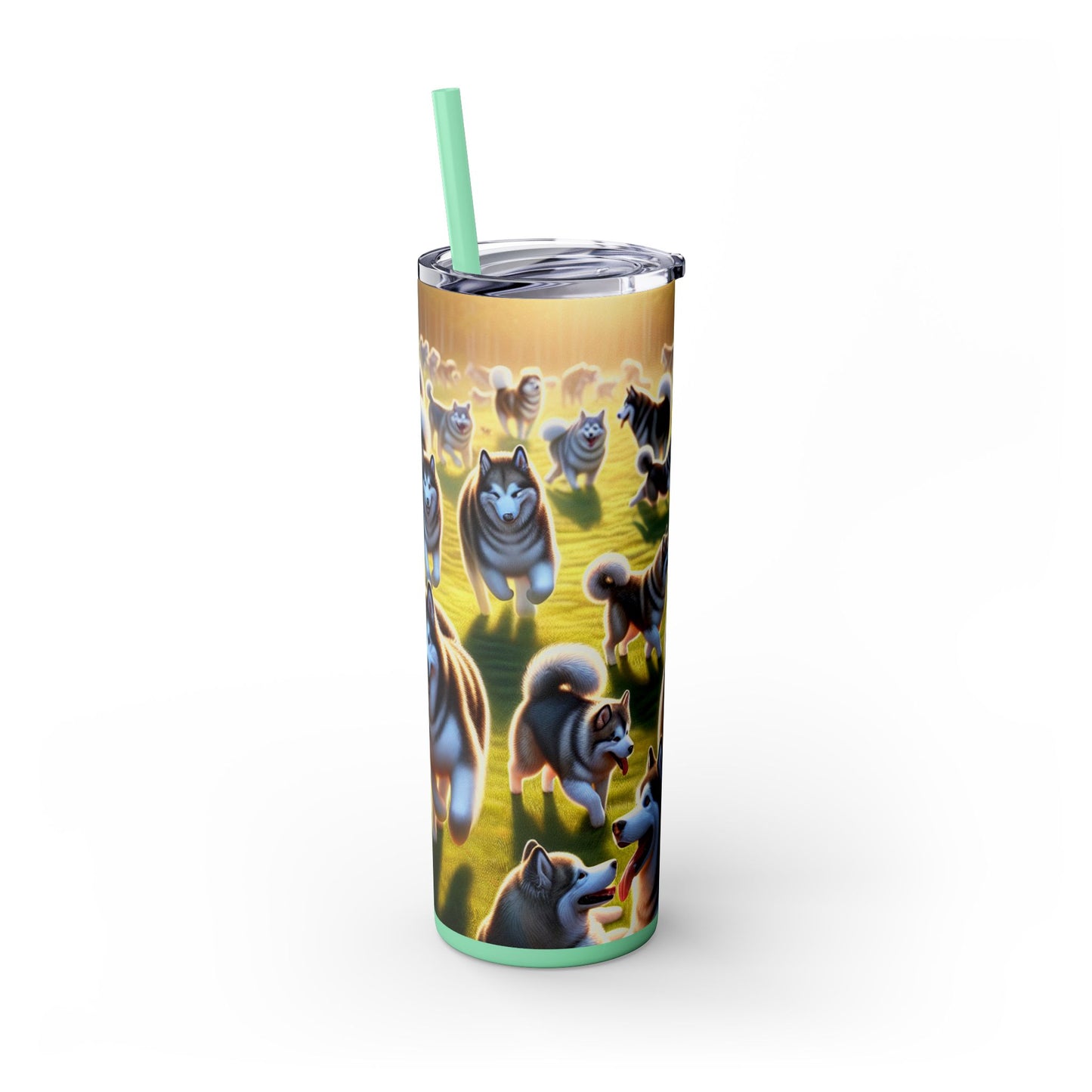 Alaskan Malamute Tumbler with Straw, 20oz