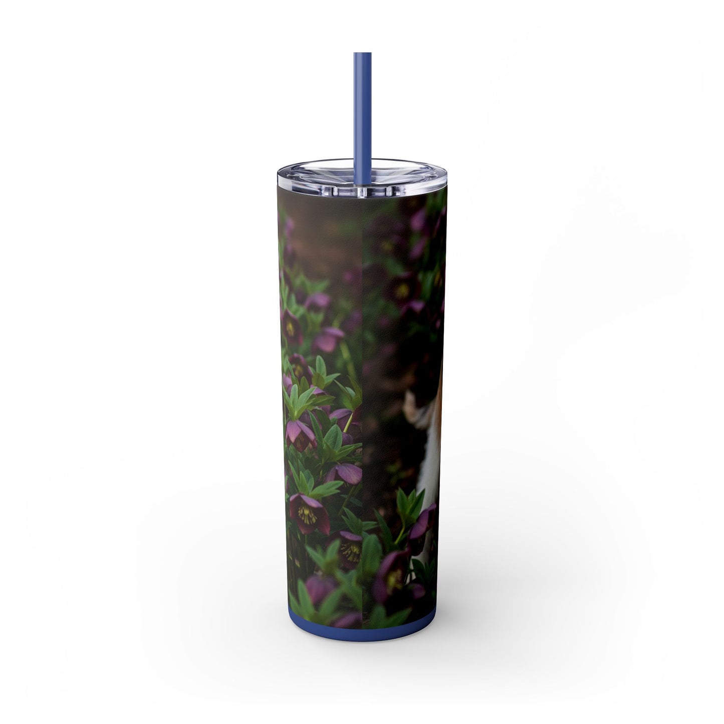 Wire Fox Terrier Skinny Tumbler with Straw, 20oz