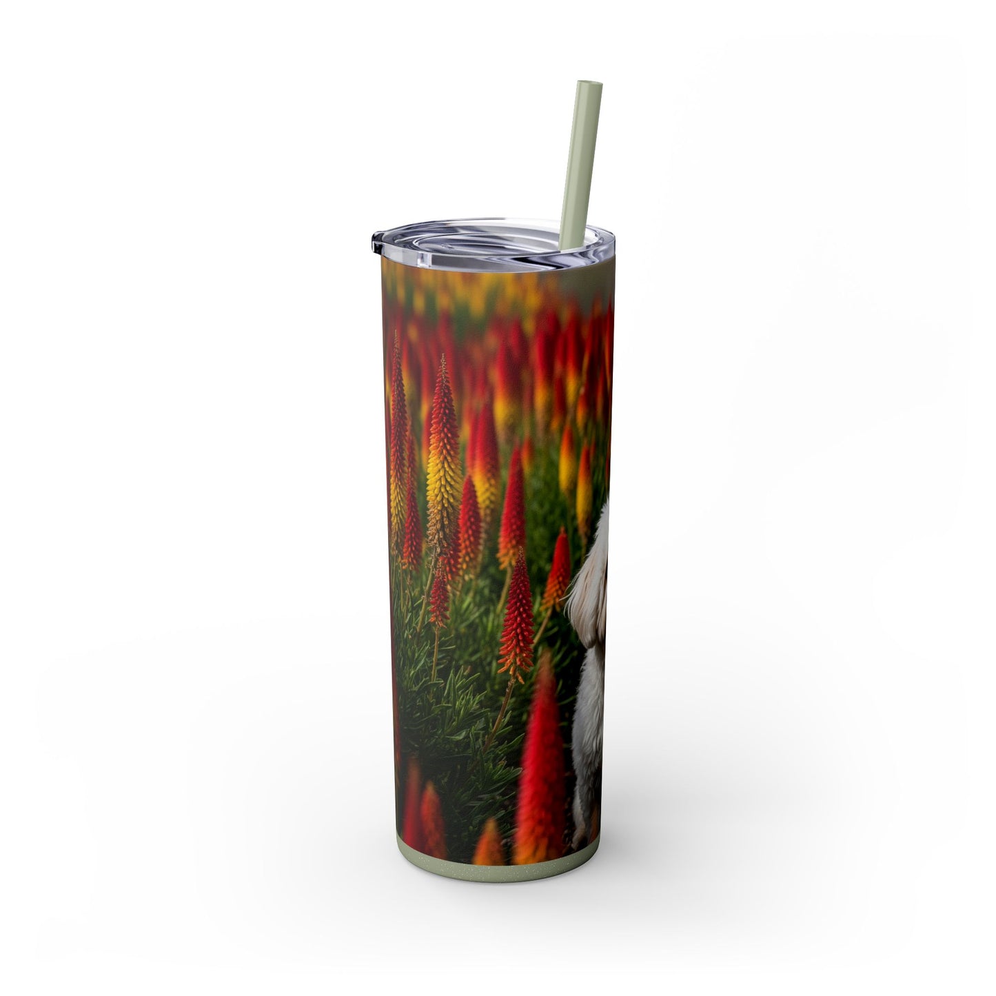 Bichonpoo Tumbler with Straw, 20oz