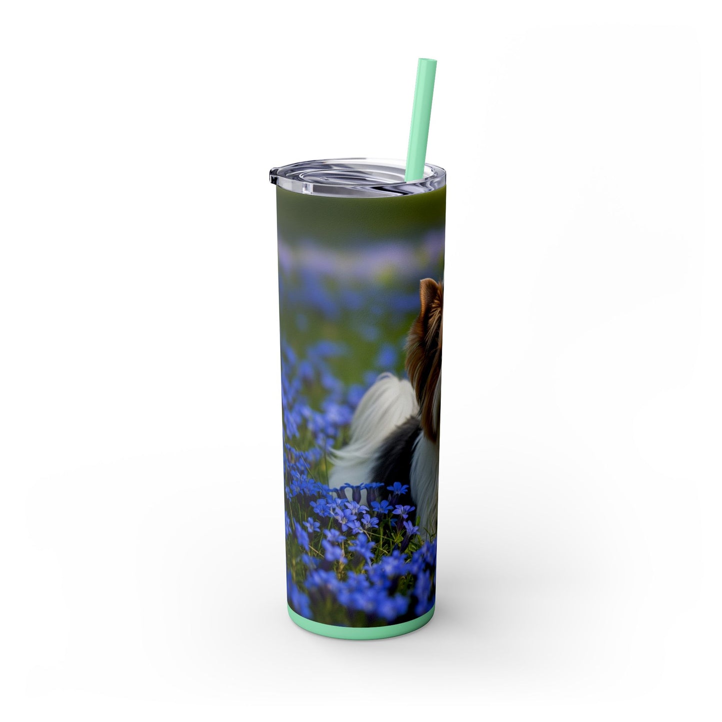 Biewer Terrier Tumbler with Straw, 20oz