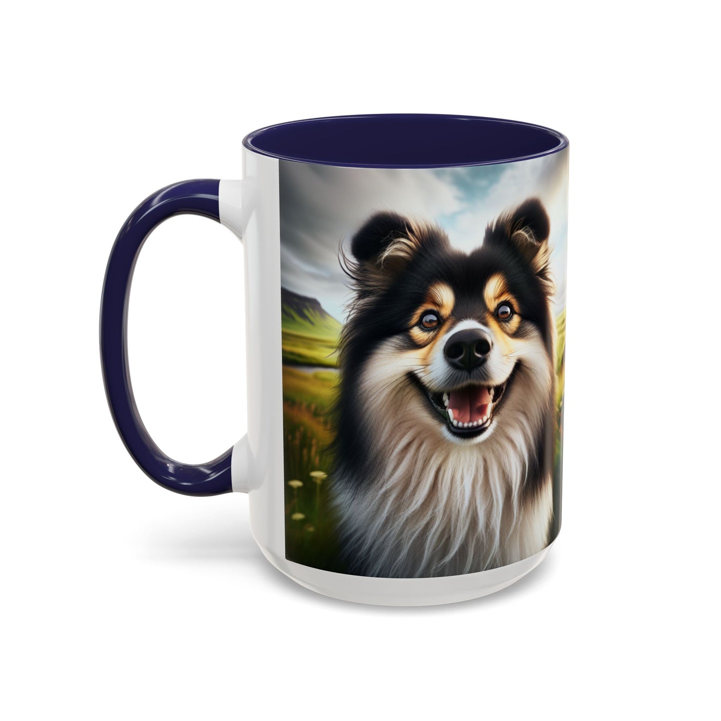 Icelandic Sheepdog Accent Coffee Mug - Perfect Gift for Dog Lovers