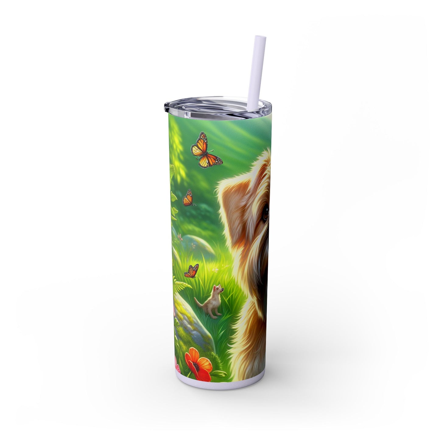 Glen of Imaal Terrier Tumbler with Straw, 20oz