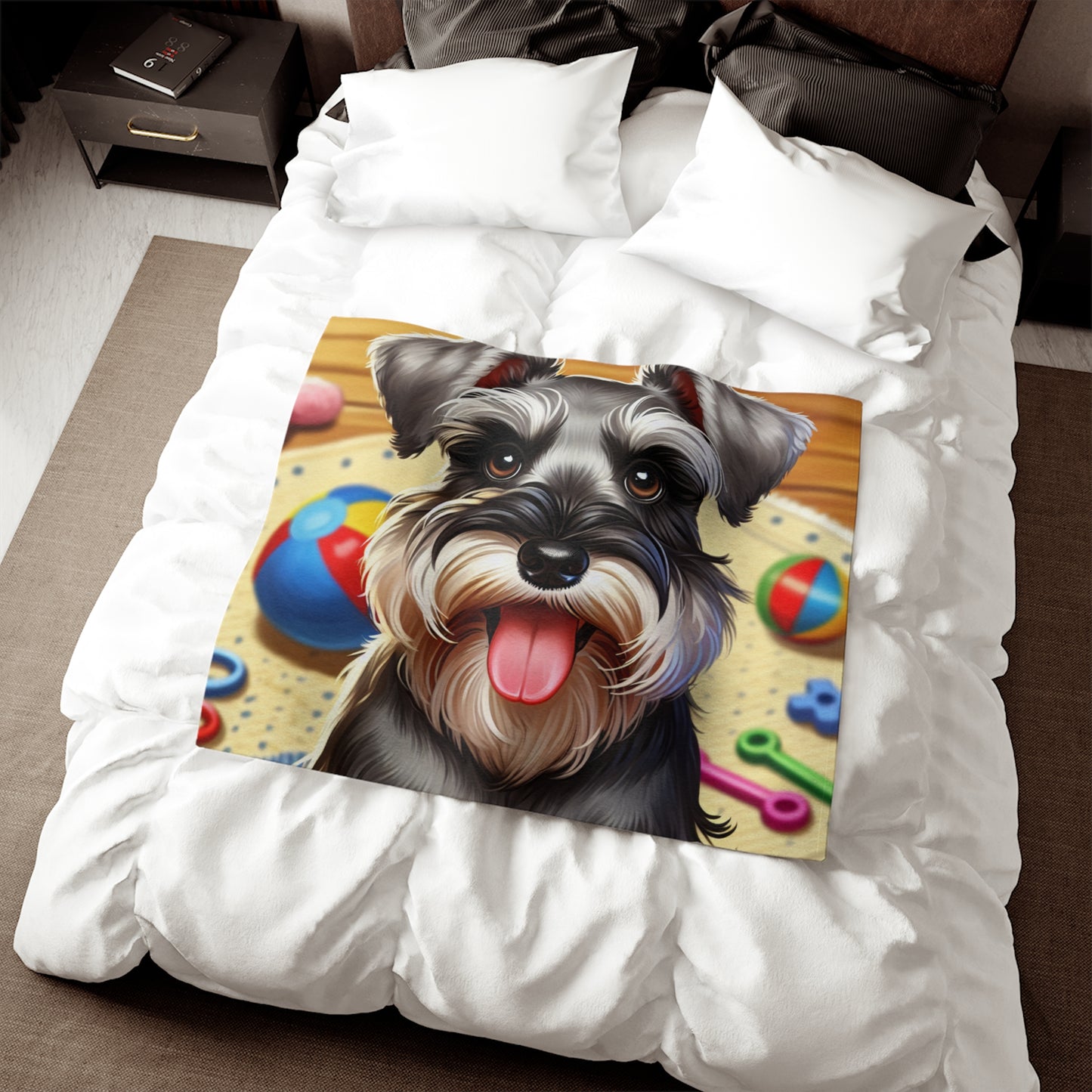 Miniature Schnauzer Sweatshirt Blanket