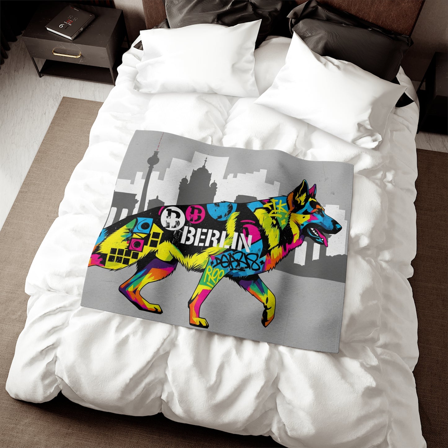 German Shepherd Sweatshirt Blanket